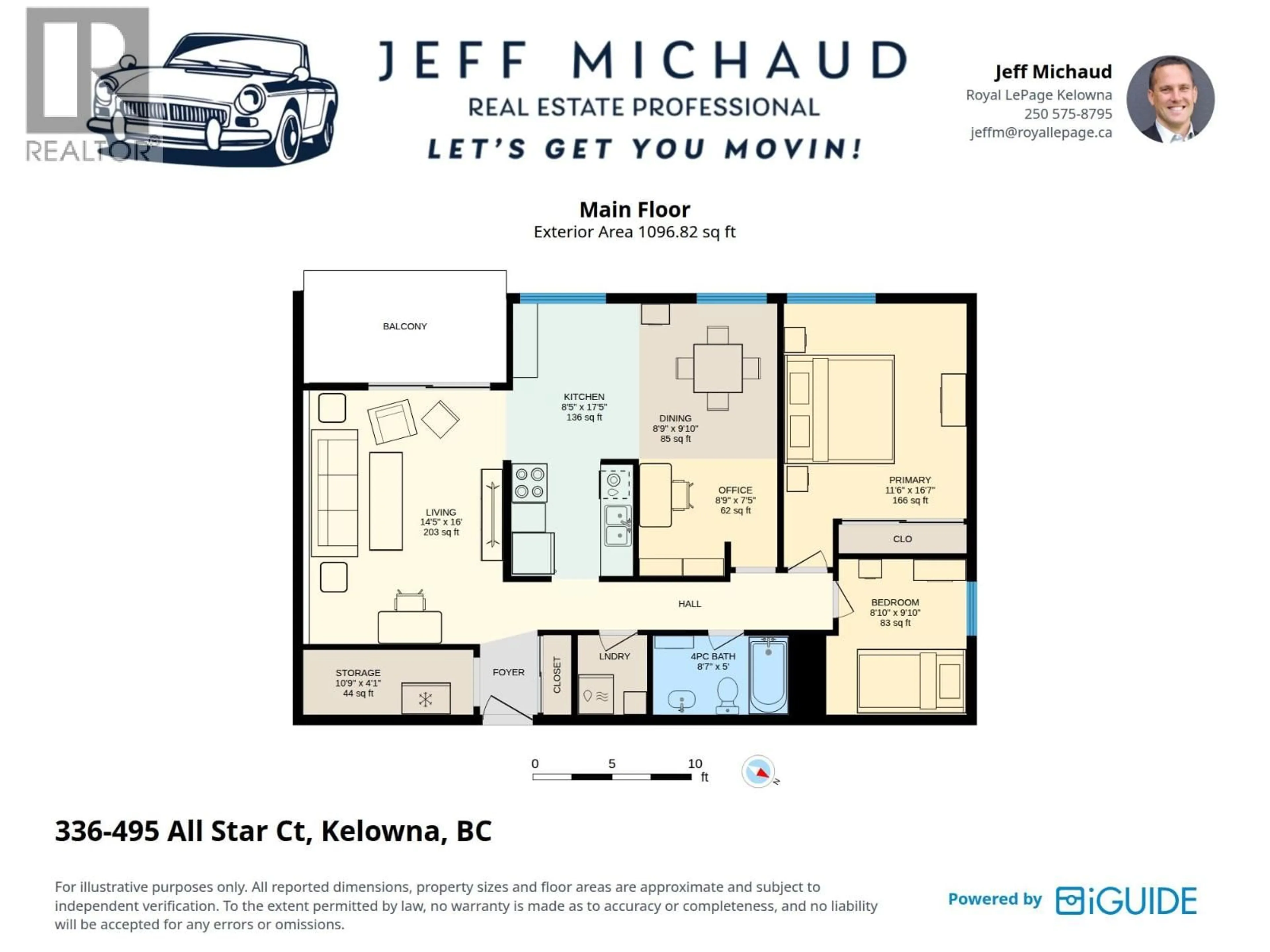 Floor plan for 336 - 495 ALL STAR COURT, Kelowna British Columbia V1X5N7