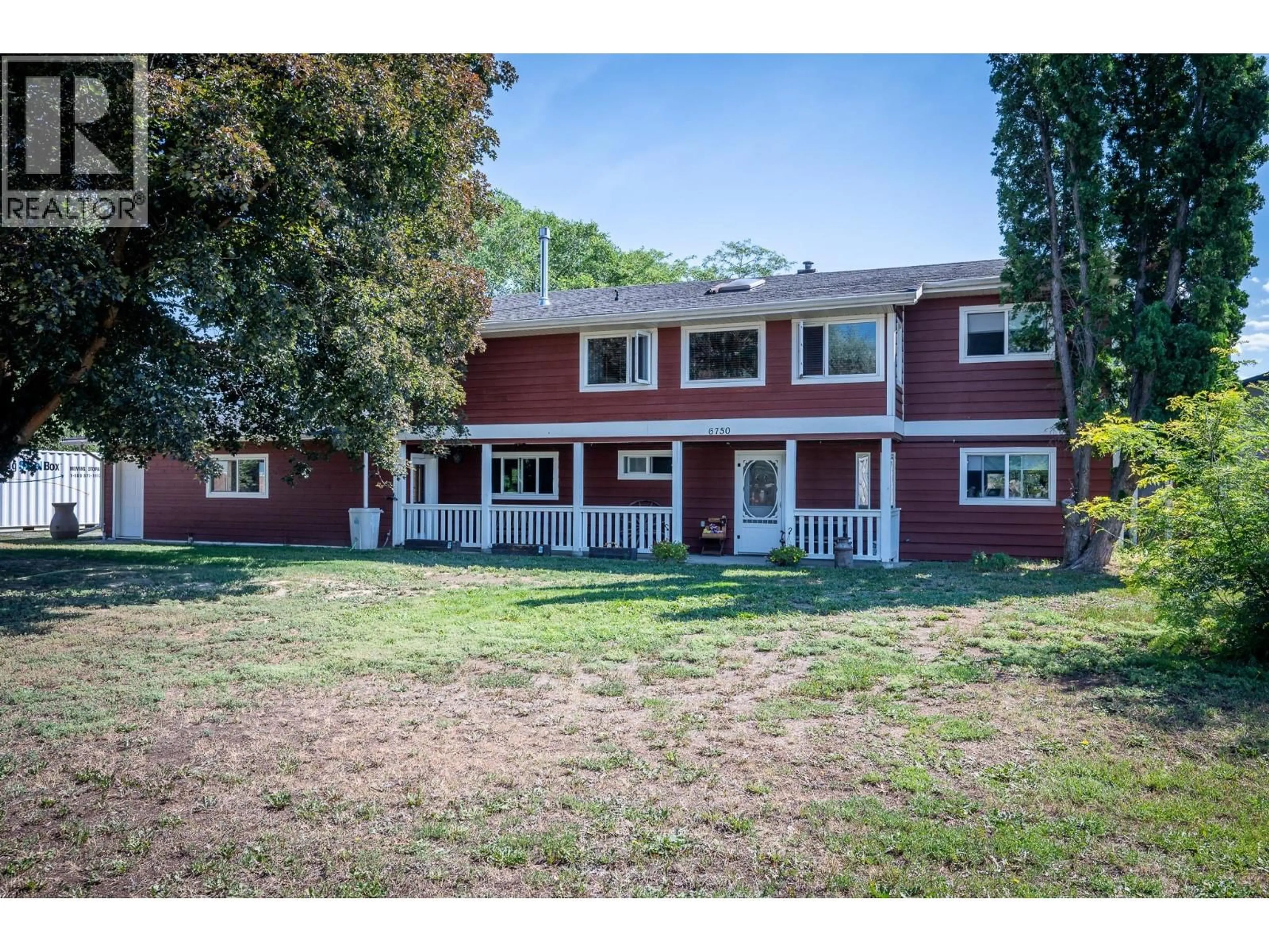A pic from outside/outdoor area/front of a property/back of a property/a pic from drone, street for 6750 HEFFLEY ROAD, Kamloops British Columbia V2H0B4