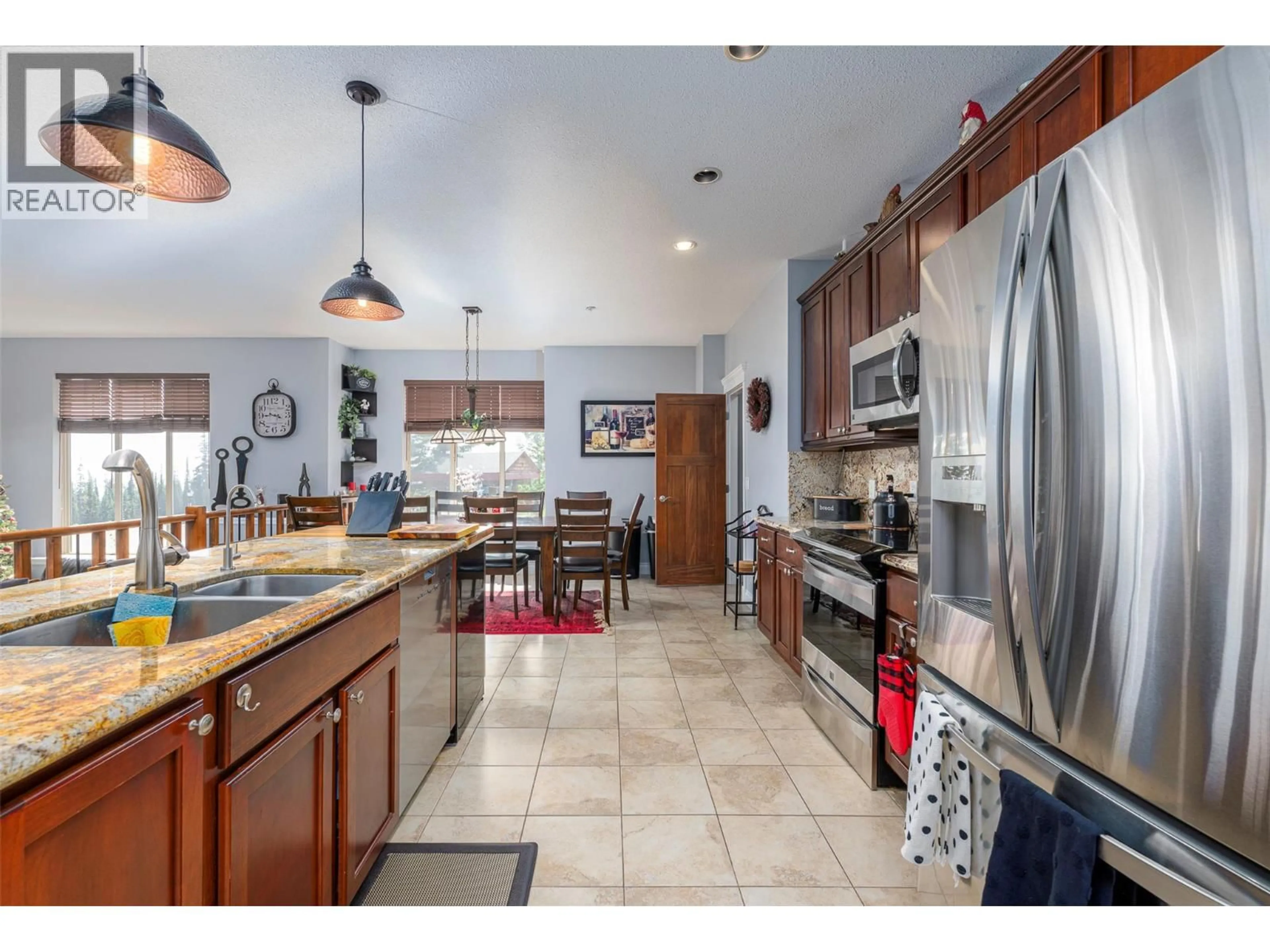 Open concept kitchen, ceramic/tile floor for 2 - 5045 SNOWBIRD WAY, Big White British Columbia V1P1P3