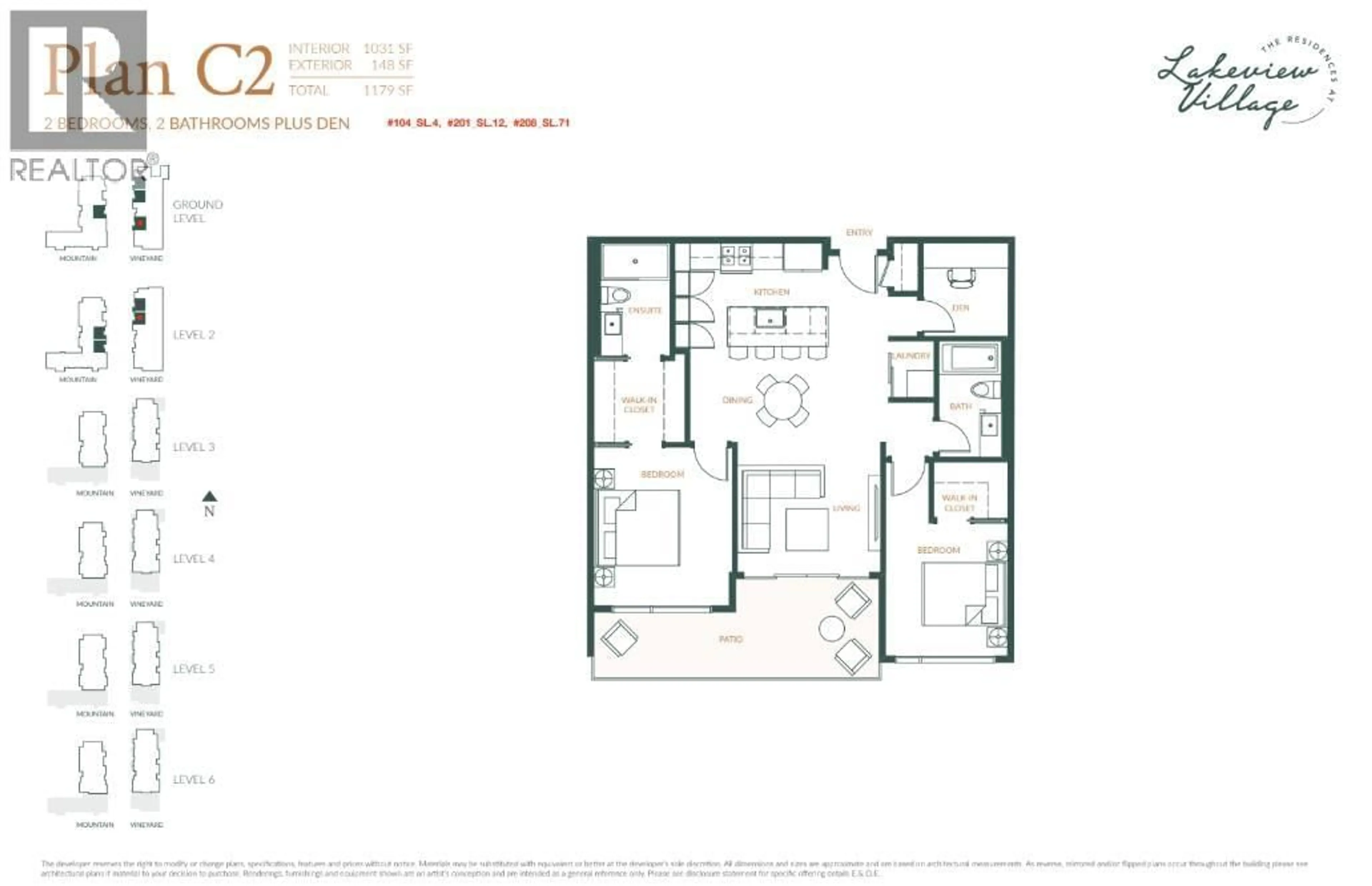 Floor plan for 201 - 2780 OLALLA ROAD, West Kelowna British Columbia V1Z2A9