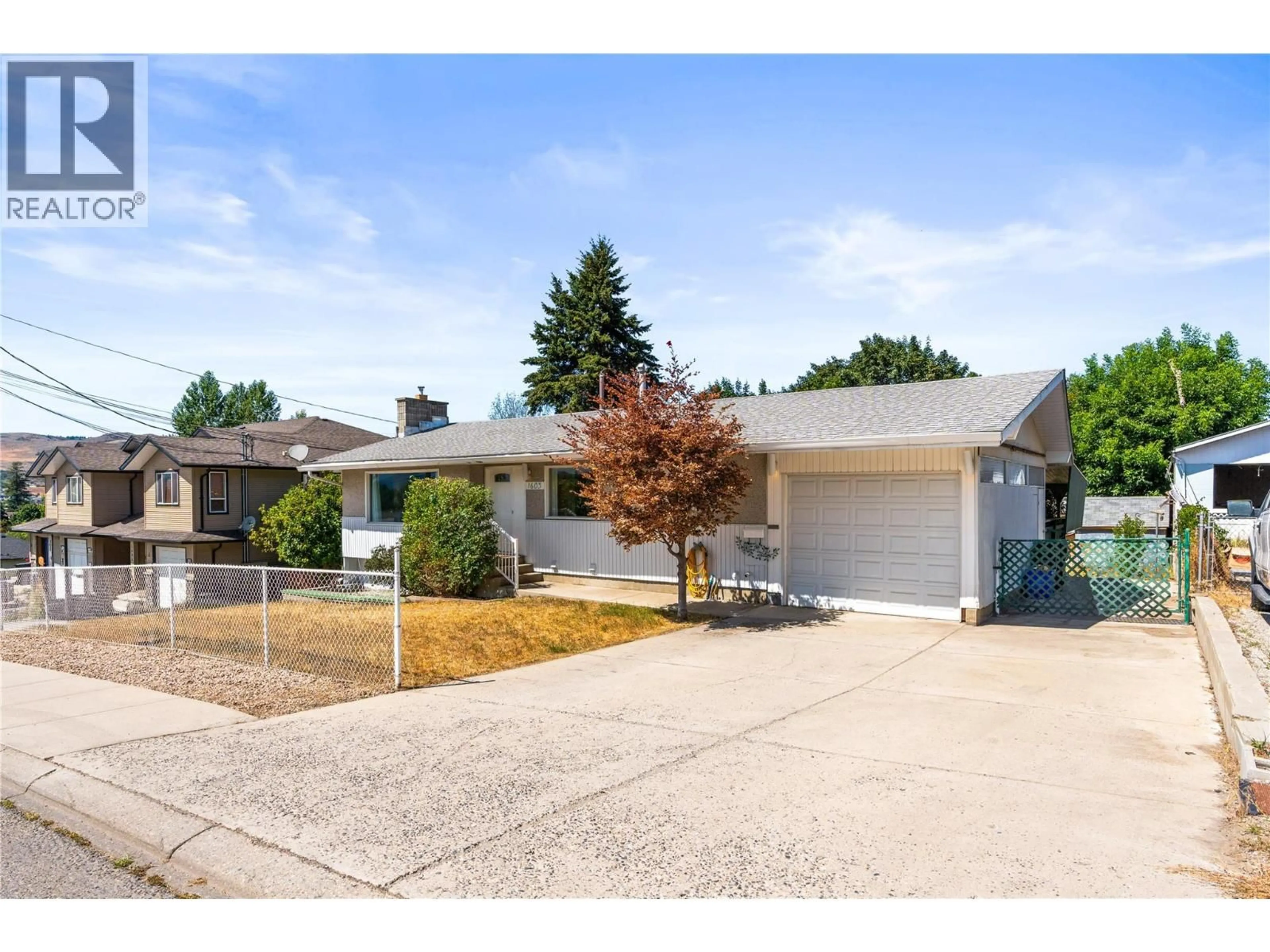 Home with vinyl exterior material, street for 1603 43RD AVENUE, Vernon British Columbia V1T3K2