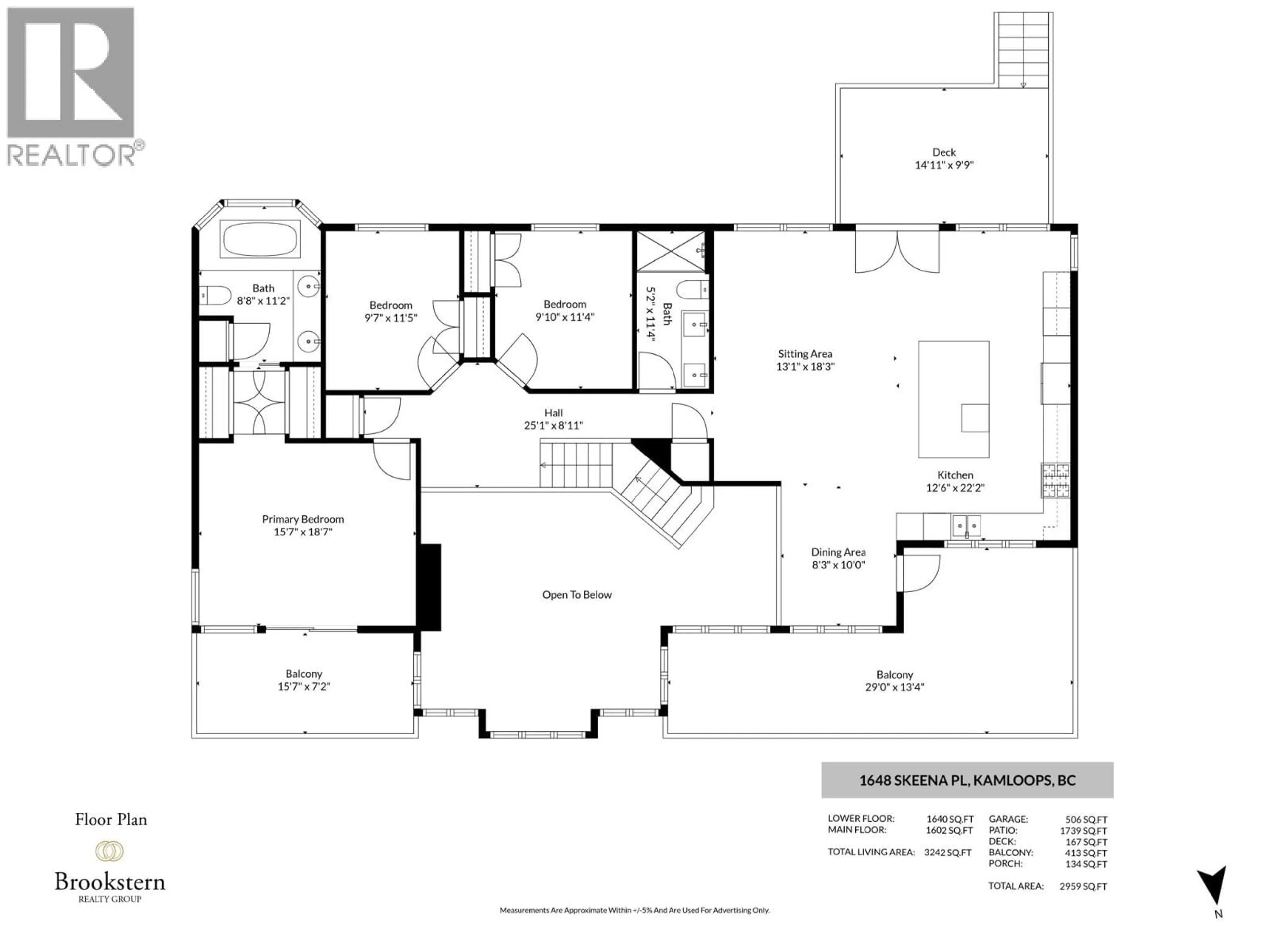 Floor plan for 1648 SKEENA PLACE, Kamloops British Columbia V2E2P3