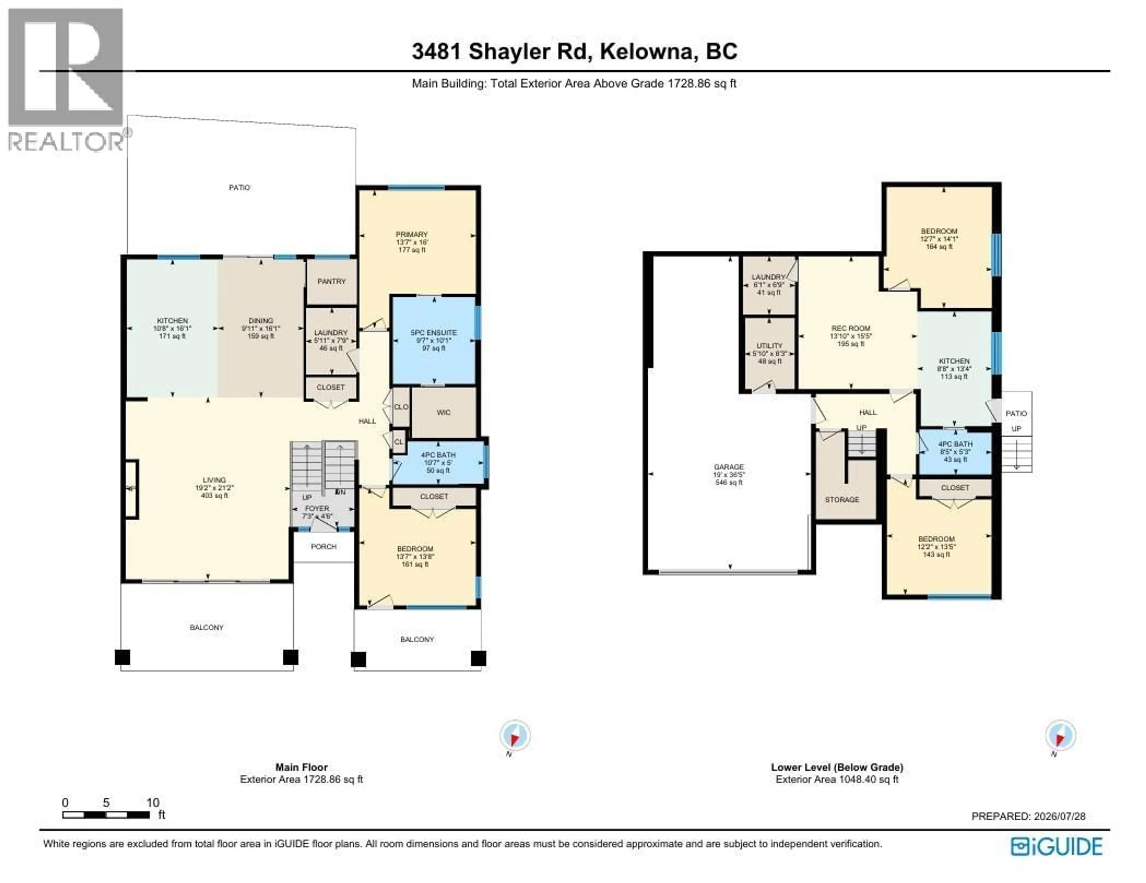 Floor plan for 3481 SHAYLER ROAD, Kelowna British Columbia V1V3G1