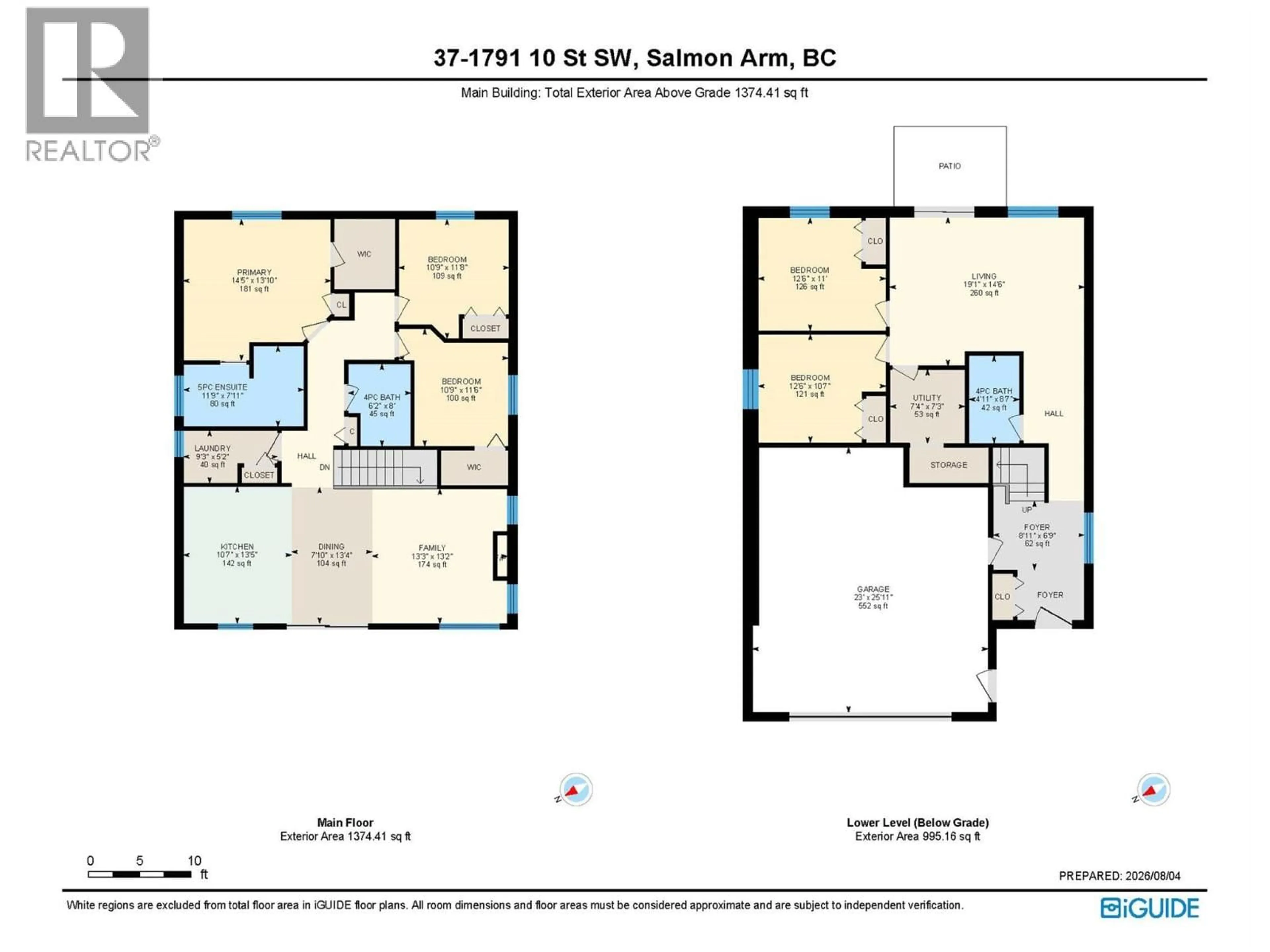 Floor plan for 37 - 1791 10 STREET SOUTHWEST, Salmon Arm British Columbia V1E0E9