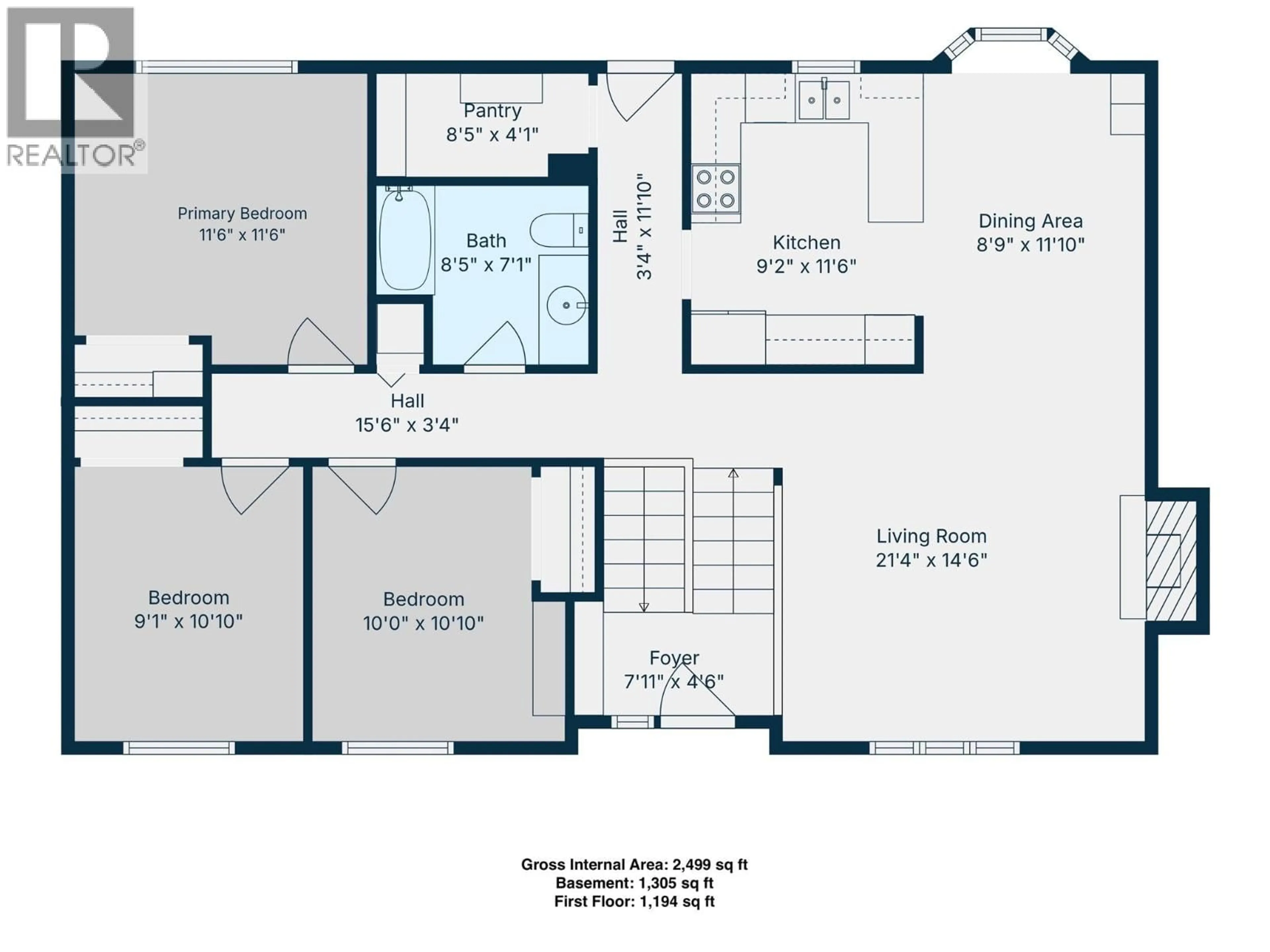 Floor plan for 1425 106 AVENUE, Dawson Creek British Columbia V1G2P4