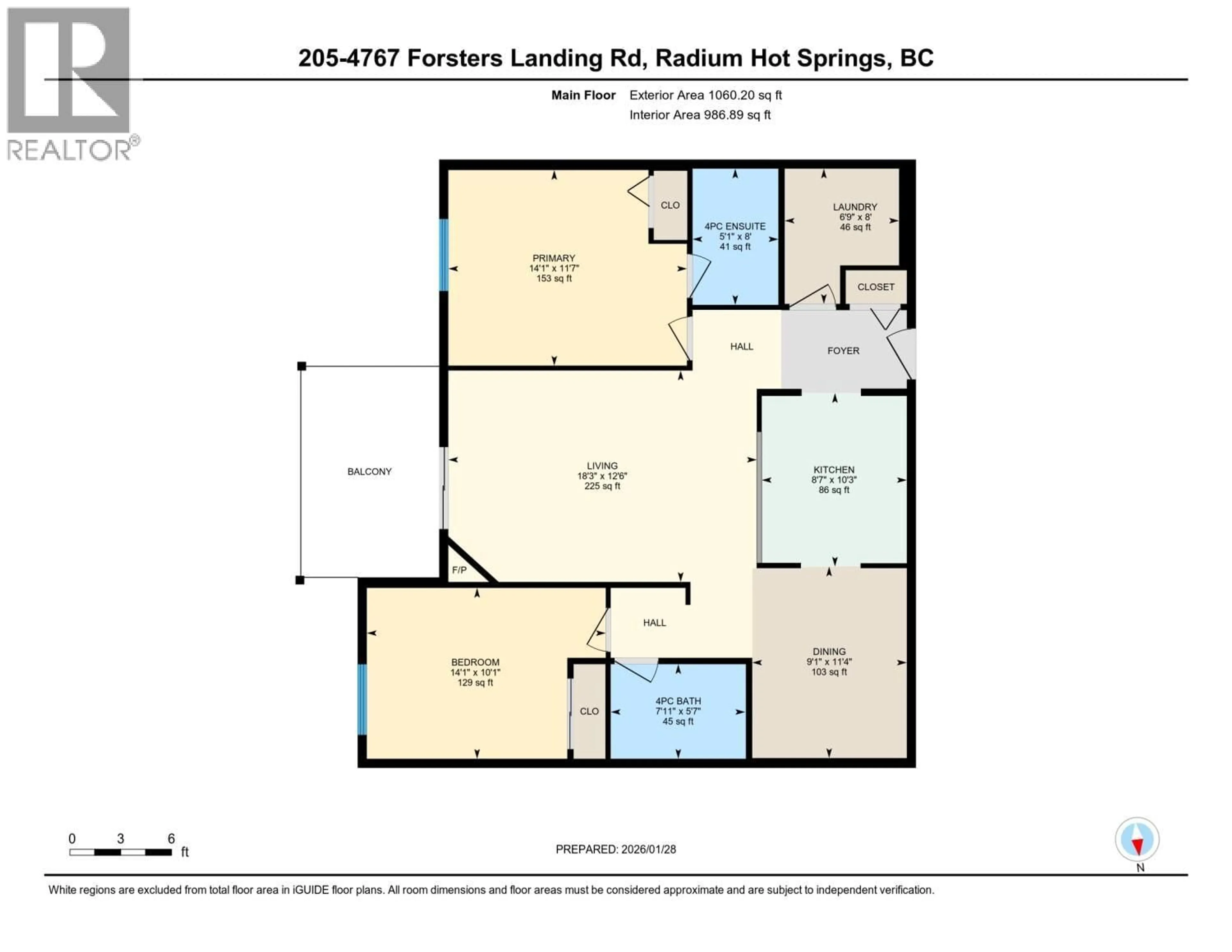 Floor plan for 205 - 4767 FORSTERS LANDING ROAD, Radium Hot Springs British Columbia V0A1M0
