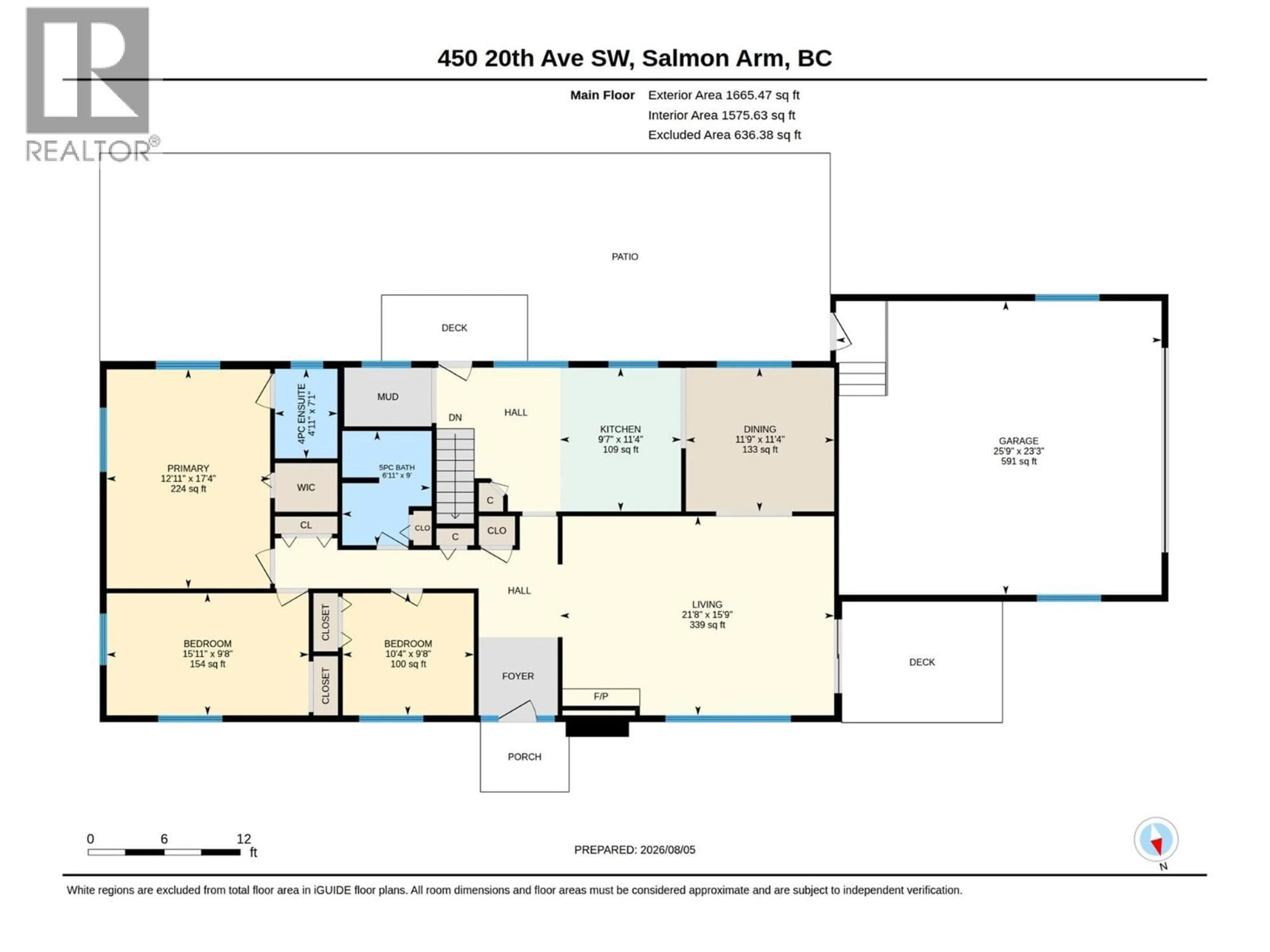 Floor plan for 450 20 AVENUE SOUTHWEST, Salmon Arm British Columbia V1E1T6