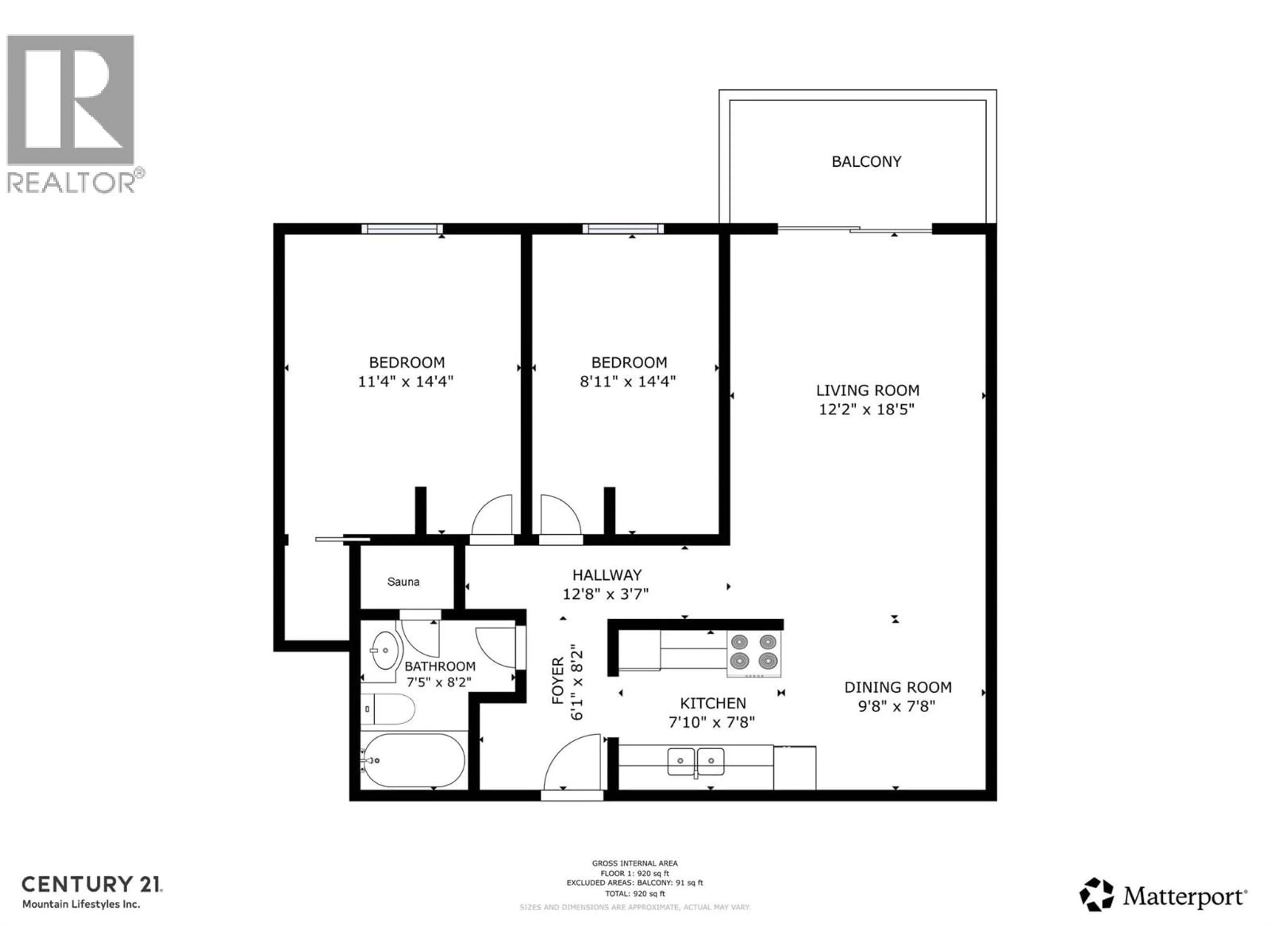 Floor plan for 302 - 45 RIDGEMONT DRIVE, Fernie British Columbia V0B1M2