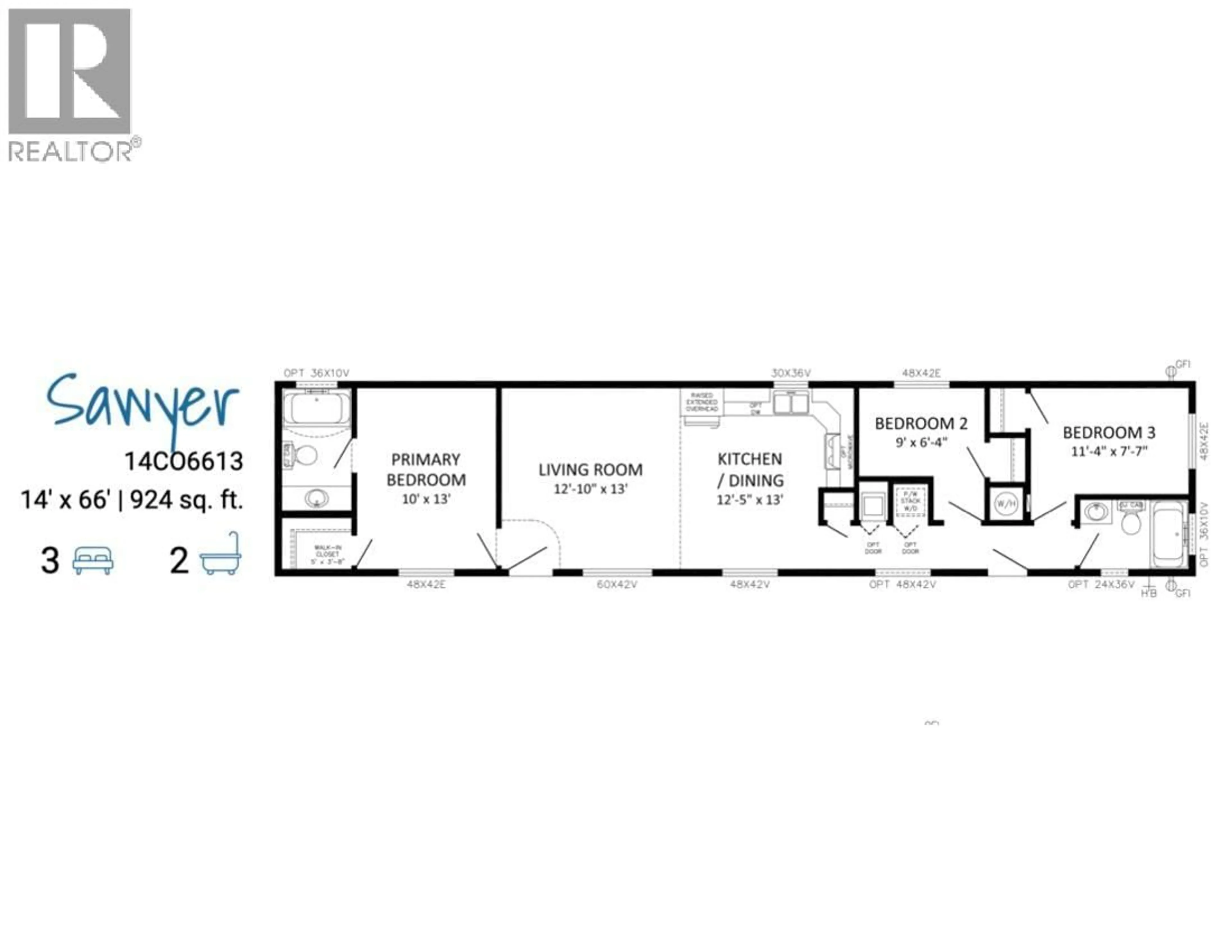 Floor plan for 13 - 473 CORINA AVENUE, Princeton British Columbia V0X1W0