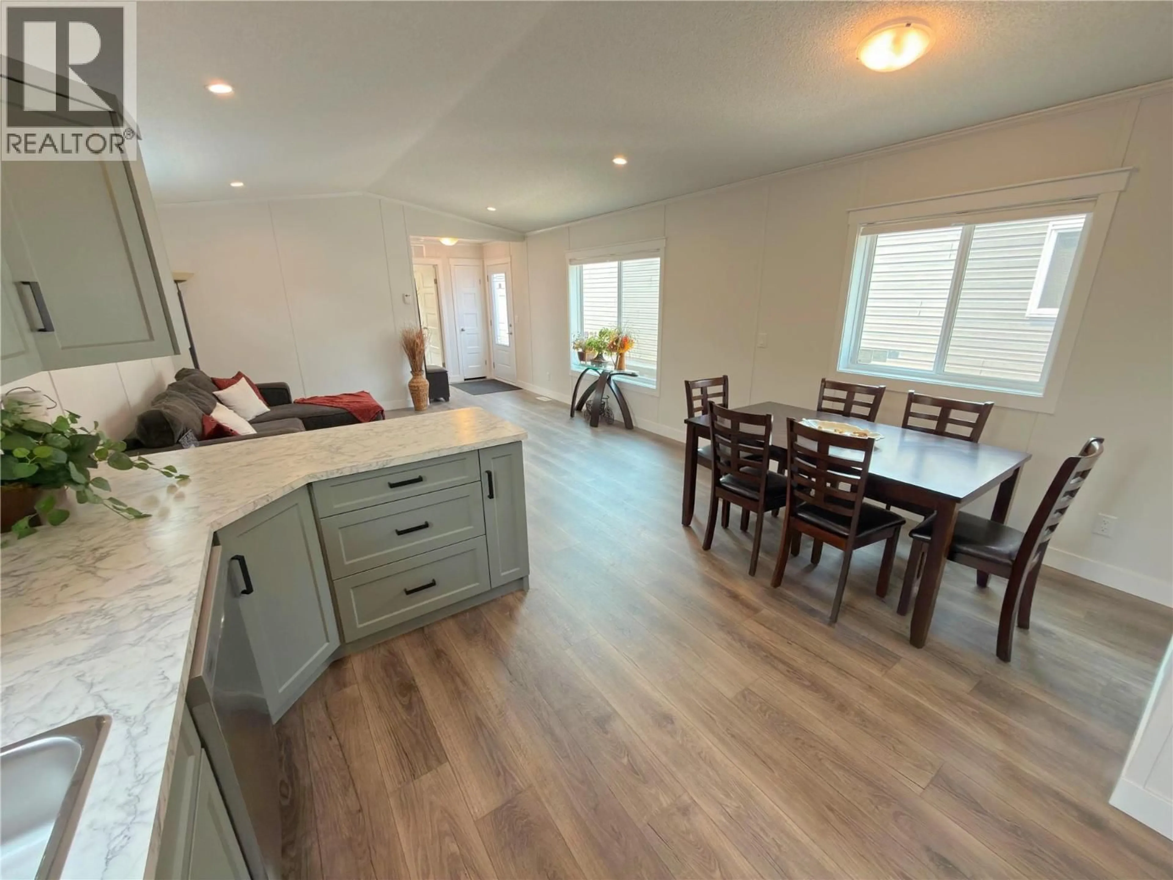 Open concept kitchen, wood/laminate floor for 13 - 473 CORINA AVENUE, Princeton British Columbia V0X1W0