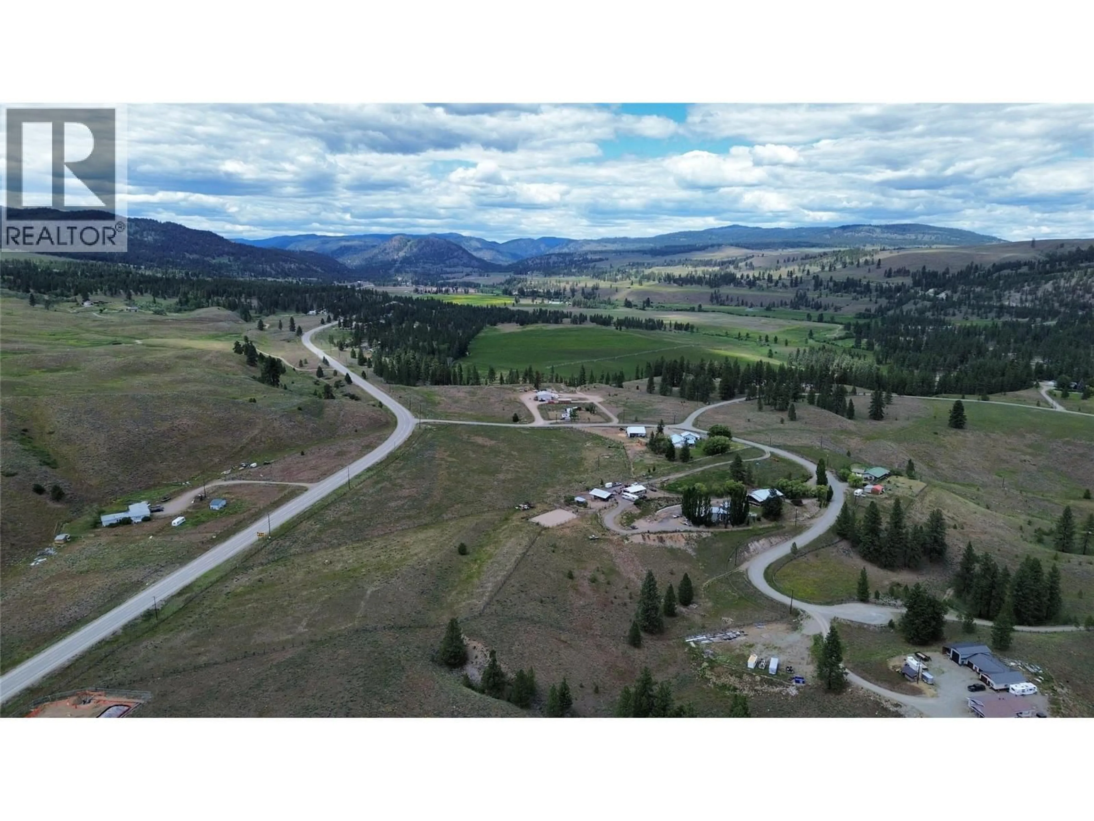 A pic from outside/outdoor area/front of a property/back of a property/a pic from drone, mountain view for 324 SUNFLOWER ESTATES ROAD, Princeton British Columbia V0X1W0