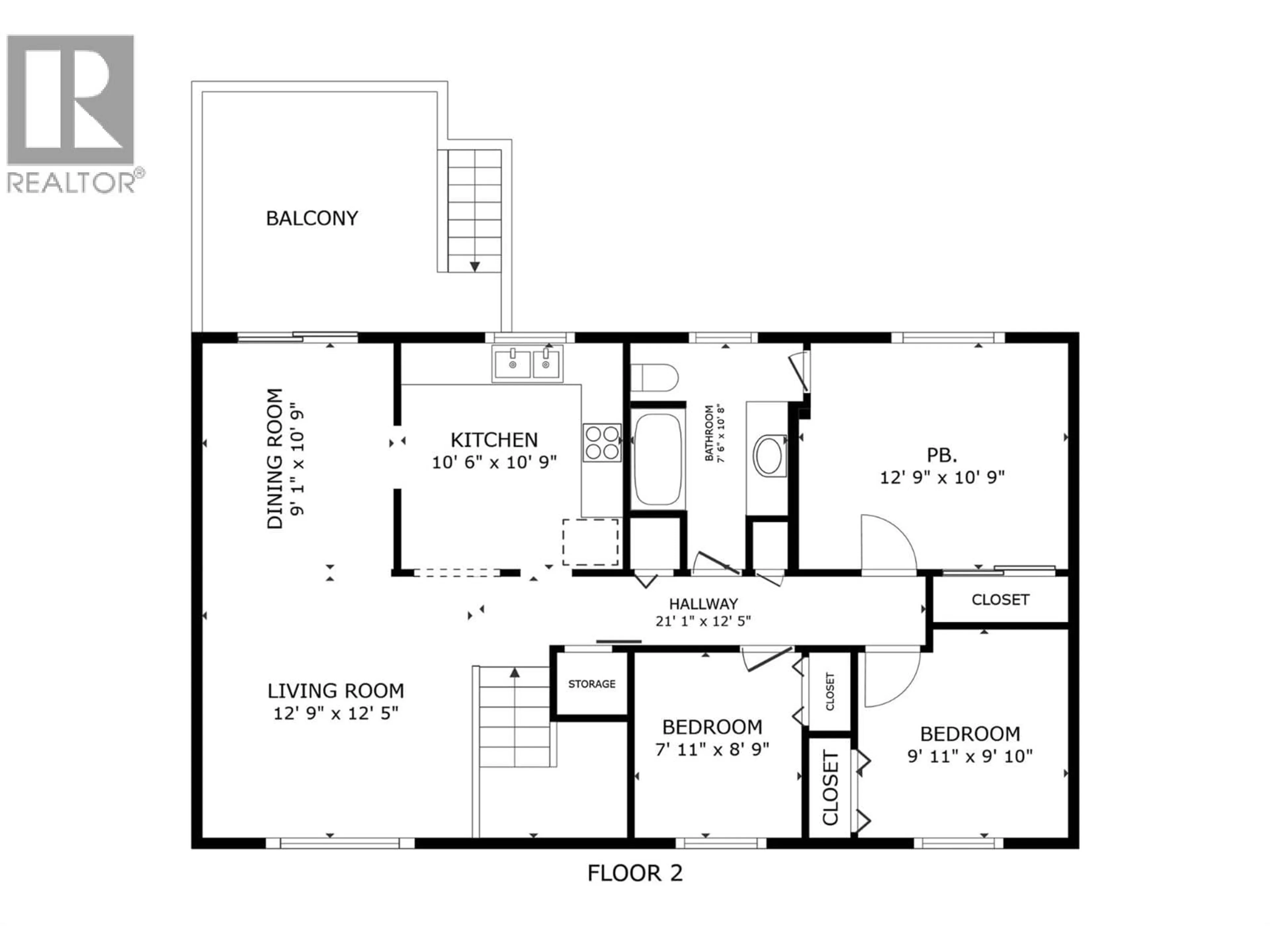 Floor plan for 2103 12 STREET, Vernon British Columbia V1T3S5