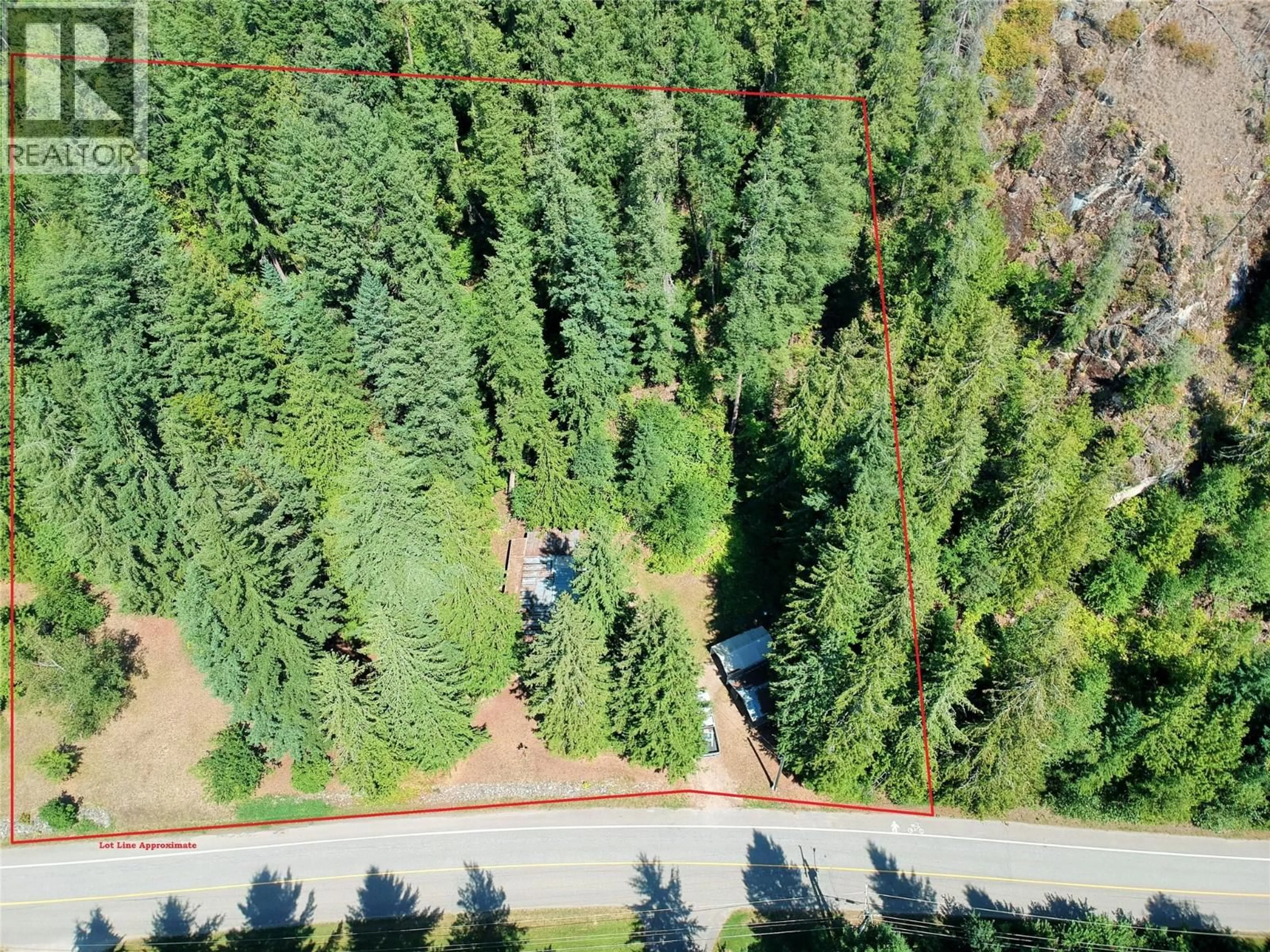 A pic from outside/outdoor area/front of a property/back of a property/a pic from drone, forest/trees view for 30 OLD TOWN ROAD, Sicamous British Columbia V0E2V1