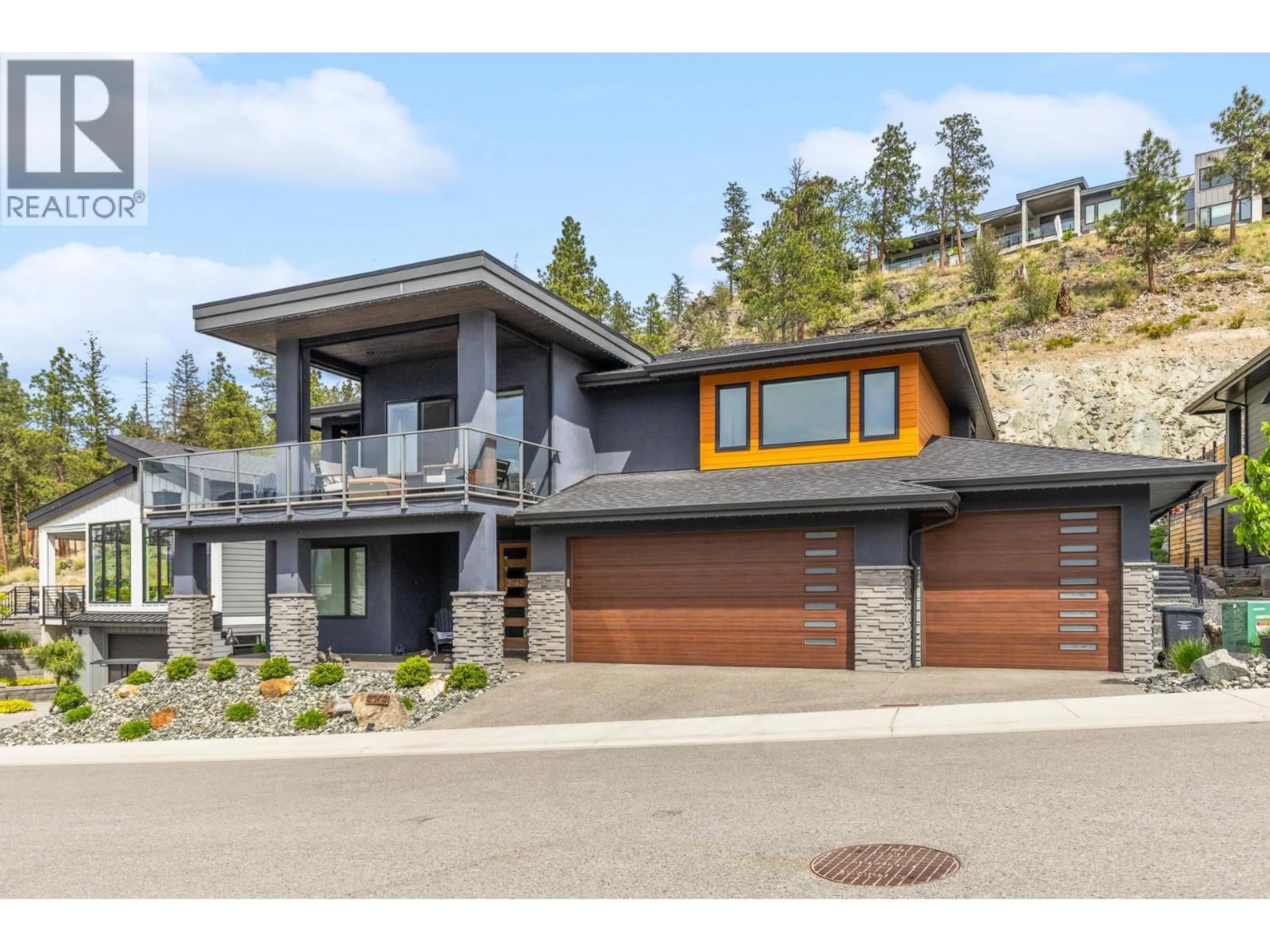 Home with vinyl exterior material, mountain view for 3643 WILD ROSE ROAD, Kelowna British Columbia V1V3G2
