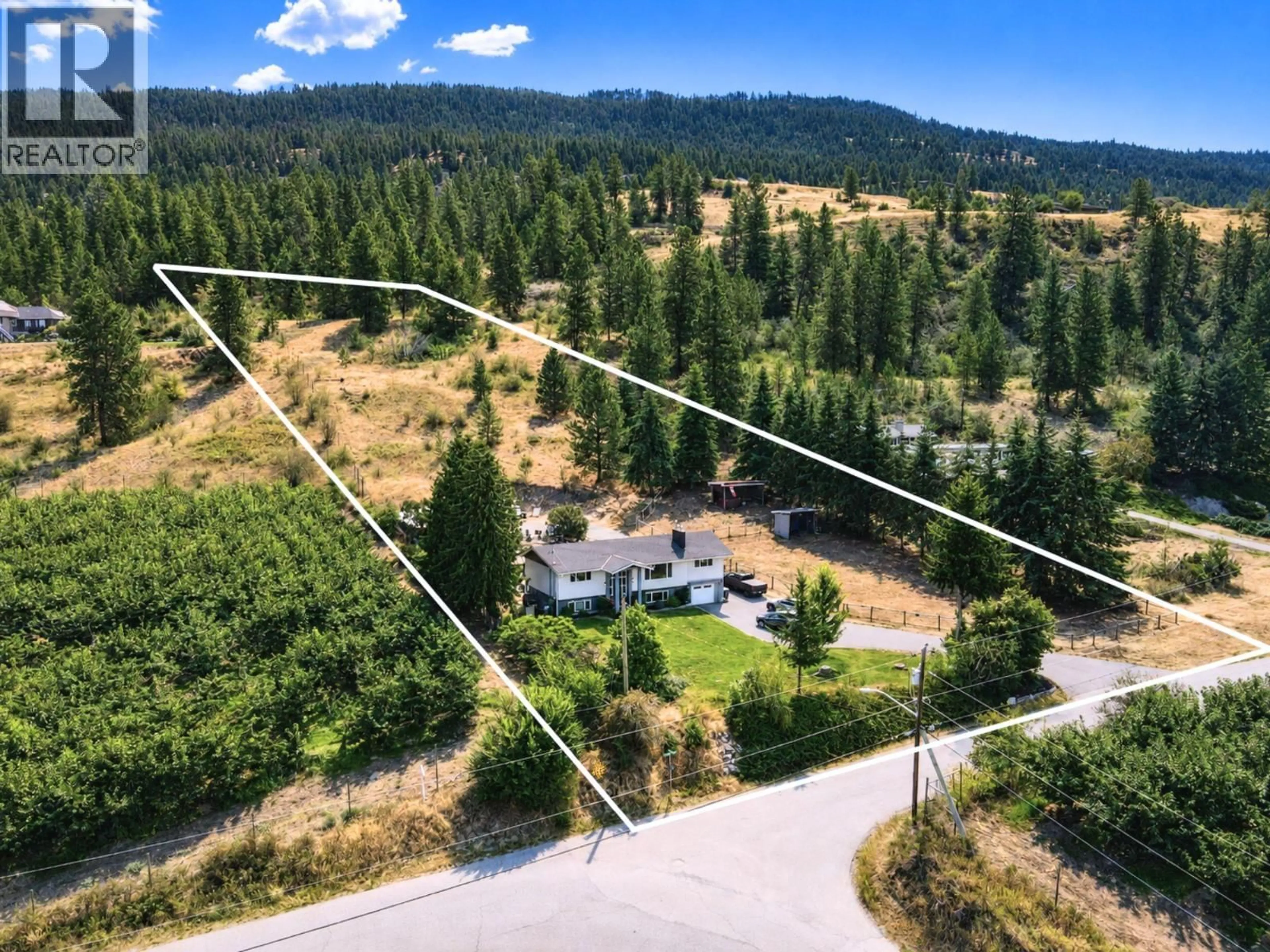 A pic from outside/outdoor area/front of a property/back of a property/a pic from drone, unknown for 13487 MIDDLE BENCH ROAD, Lake Country British Columbia V4V2B4