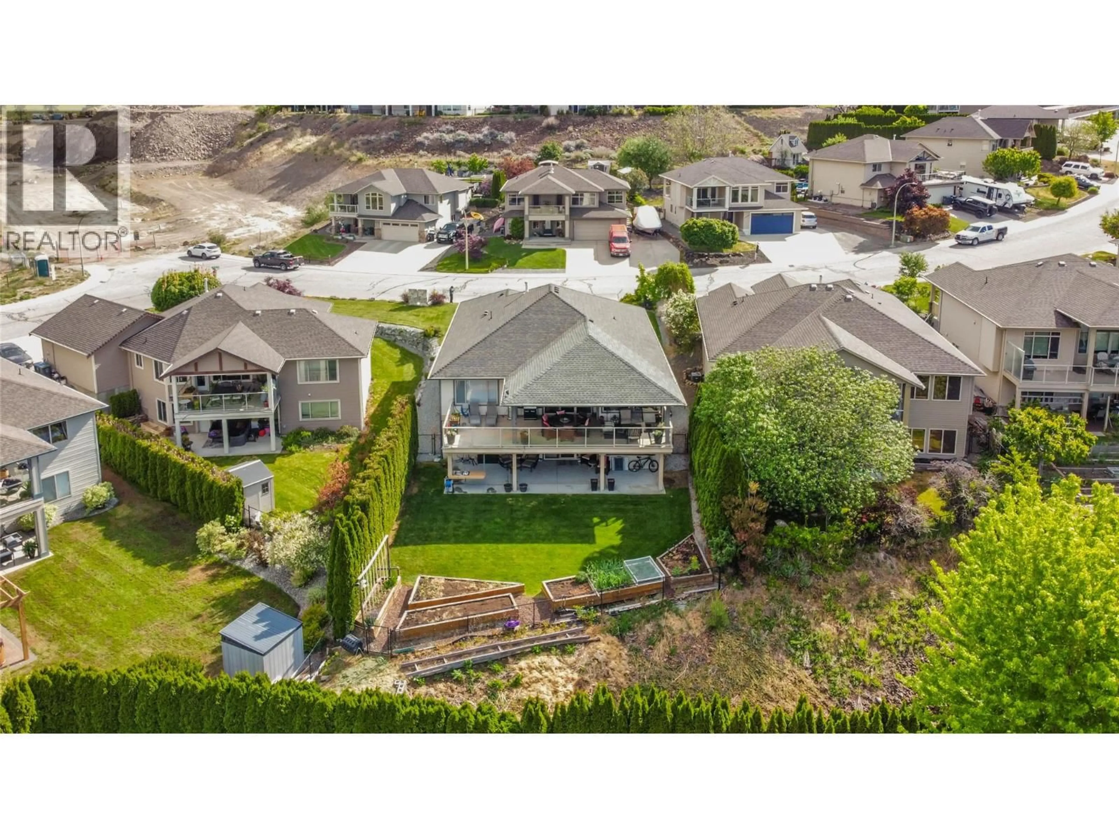 A pic from outside/outdoor area/front of a property/back of a property/a pic from drone, unknown for 2493 IRONRIDGE ROAD, West Kelowna British Columbia V4T2Y4