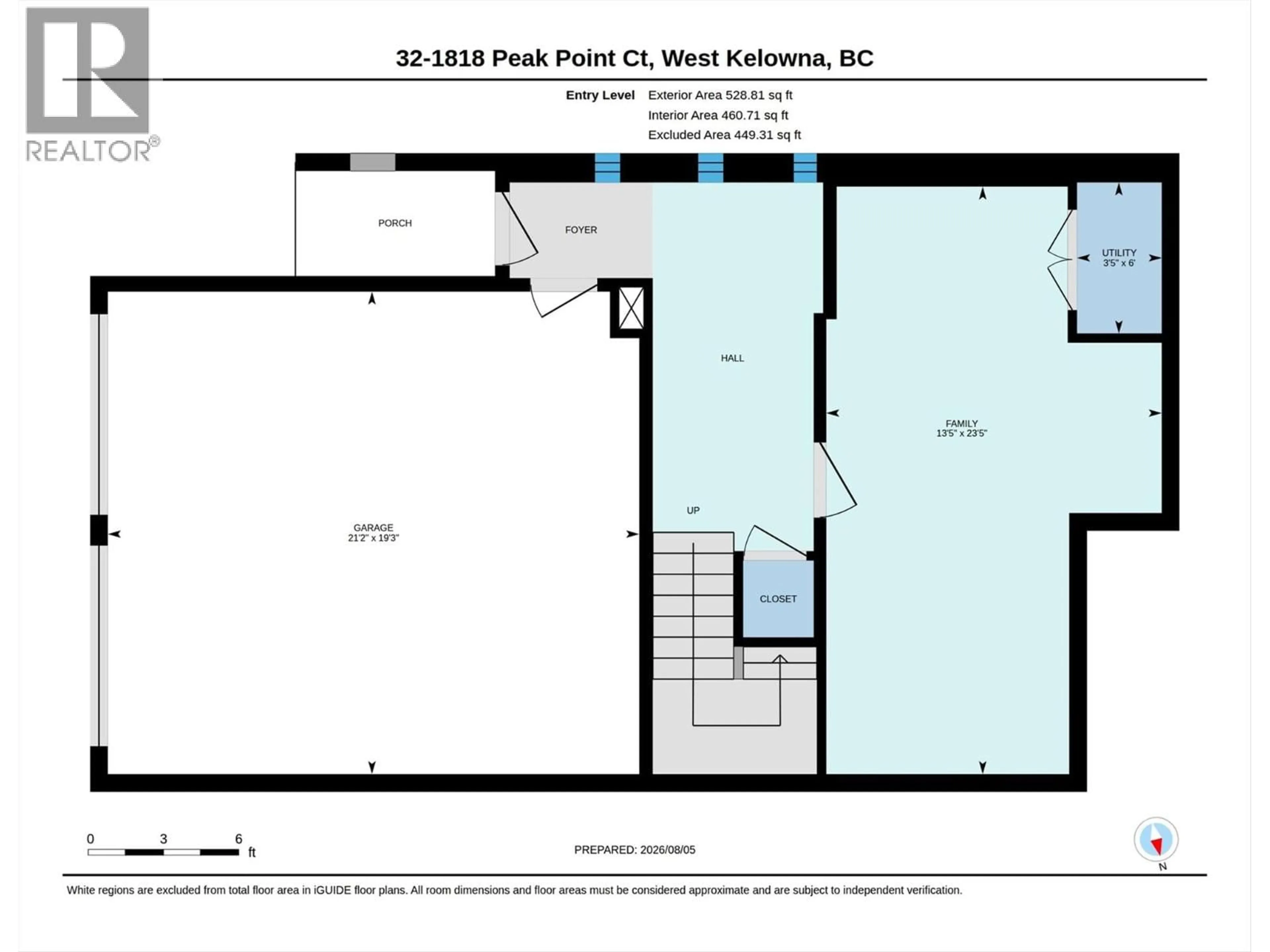 Floor plan for 32 - 1818 PEAK POINT COURT, West Kelowna British Columbia V1Z4B4
