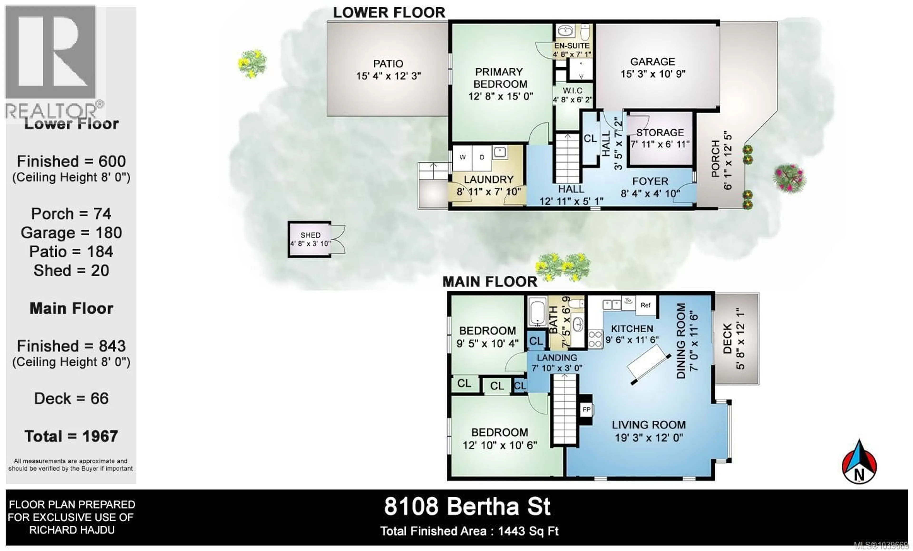 Floor plan for 8108 BERTHA STREET, Crofton British Columbia V0R1R0