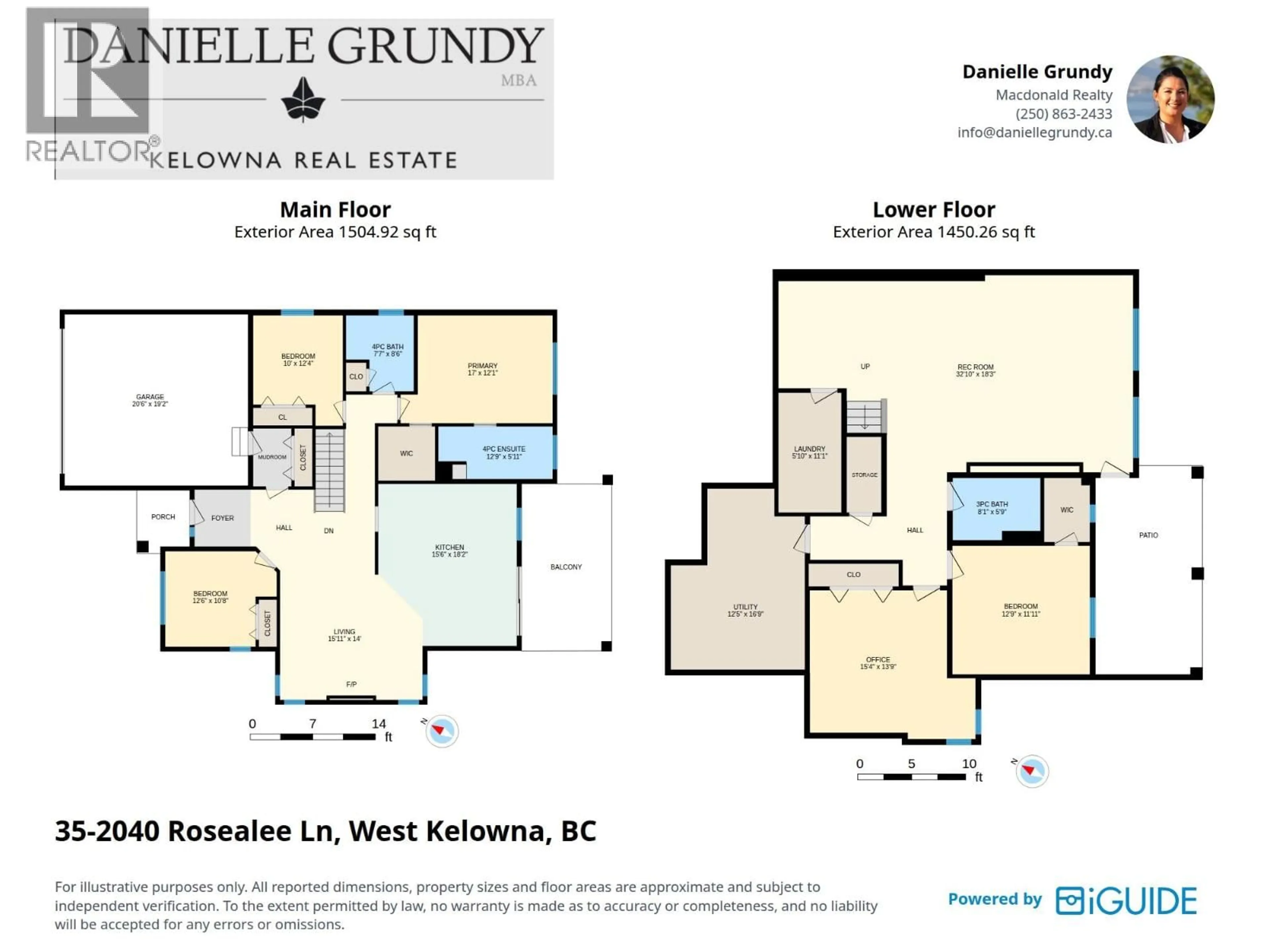 Floor plan for 35 - 2040 ROSEALEE LANE, West Kelowna British Columbia V1Z4C5
