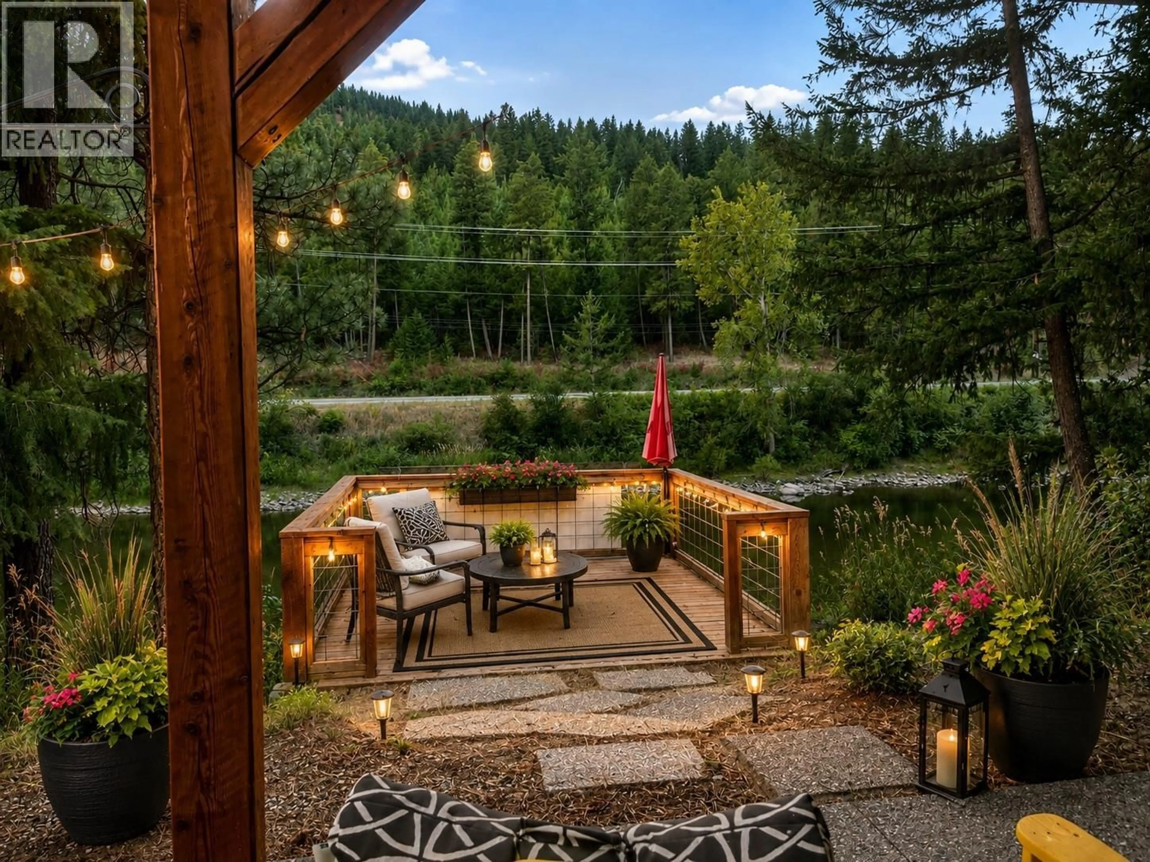 Patio, forest/trees view for 4030 KETTLE VALLEY ROAD SOUTH, Rock Creek British Columbia V0H1Y0