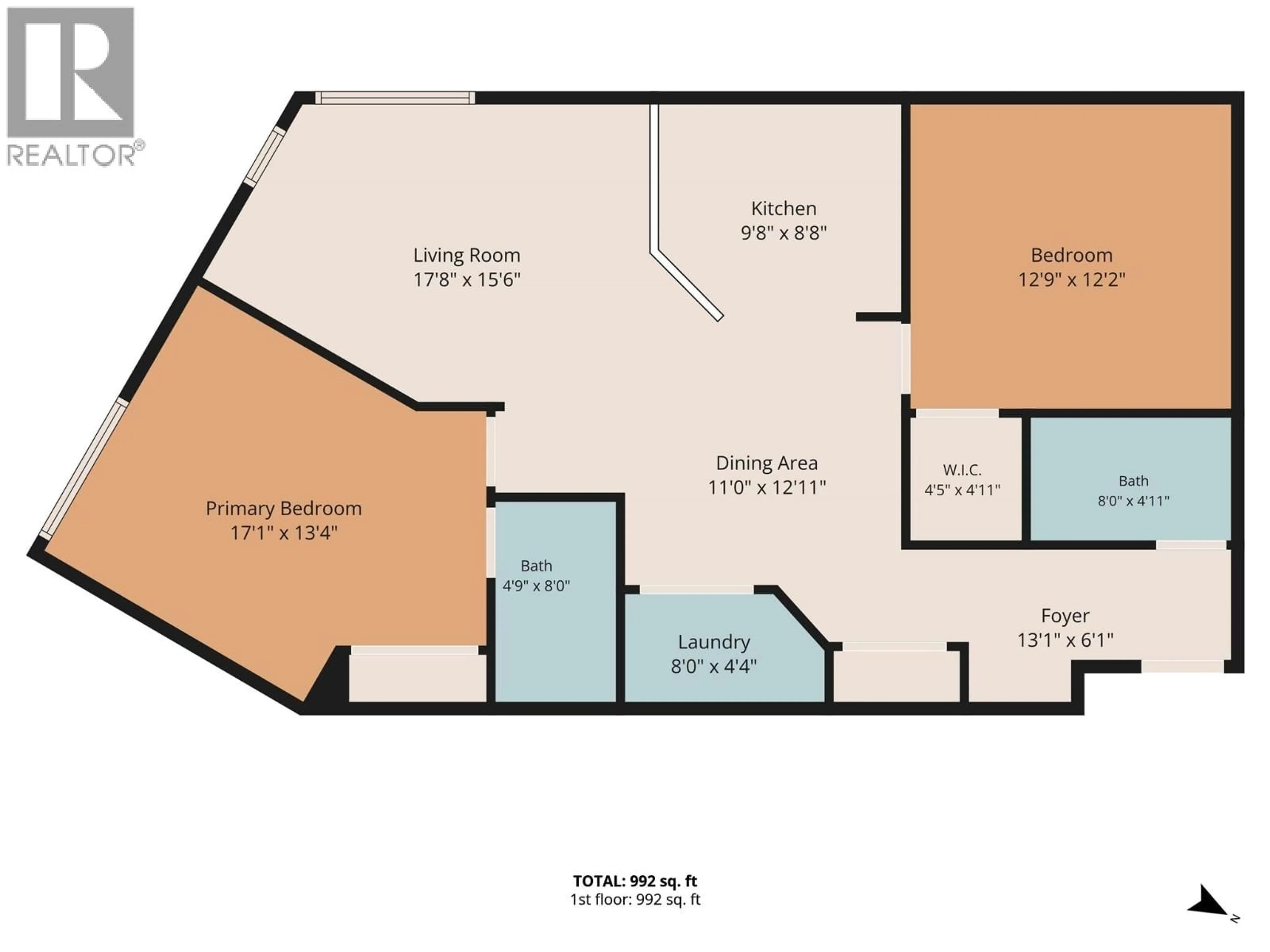 Floor plan for 352 - 1088 SUNSET DRIVE, Kelowna British Columbia V1Y9W1