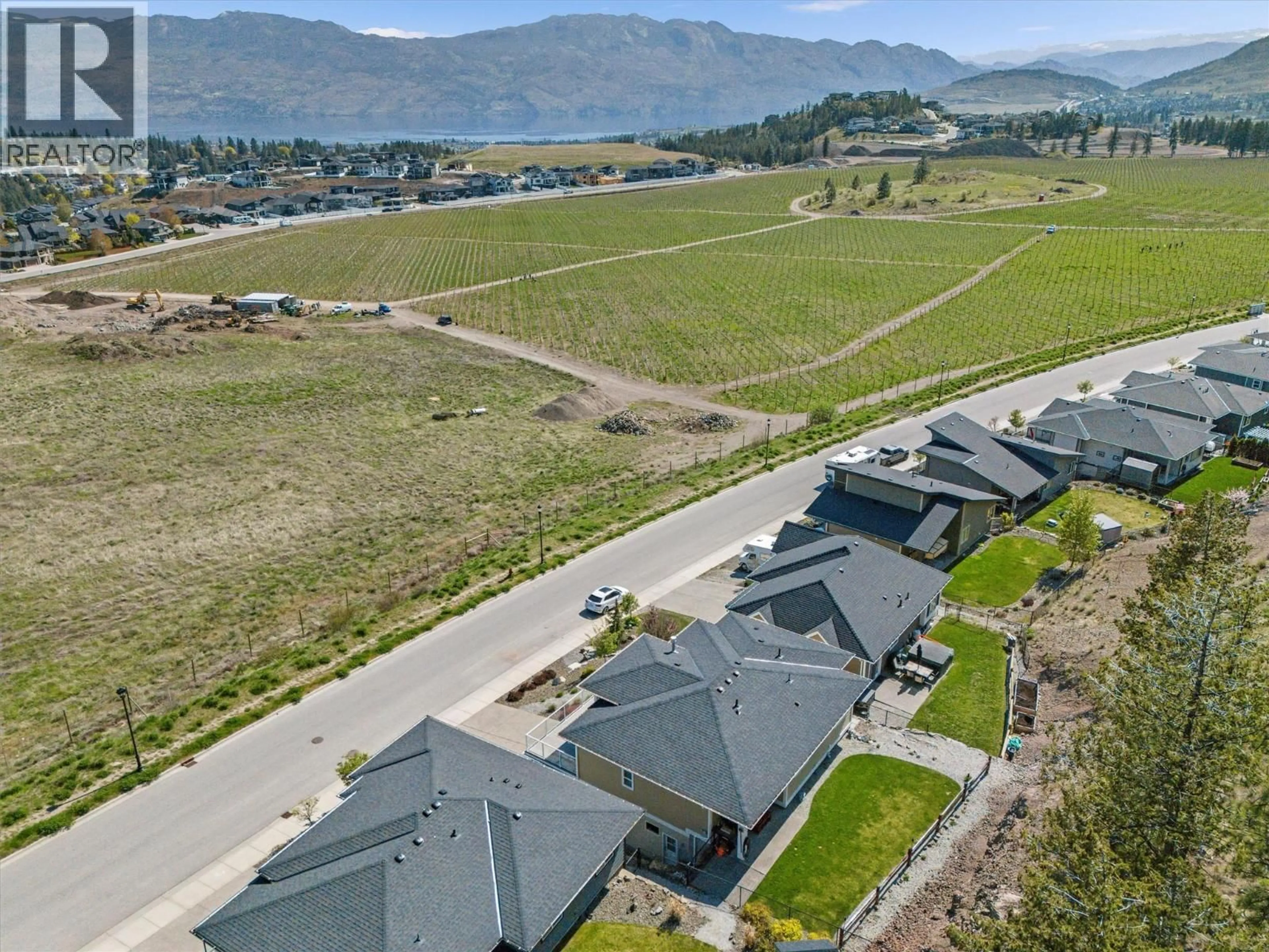 A pic from outside/outdoor area/front of a property/back of a property/a pic from drone, mountain view for 2600 PARAMOUNT DRIVE, West Kelowna British Columbia V4T3M6