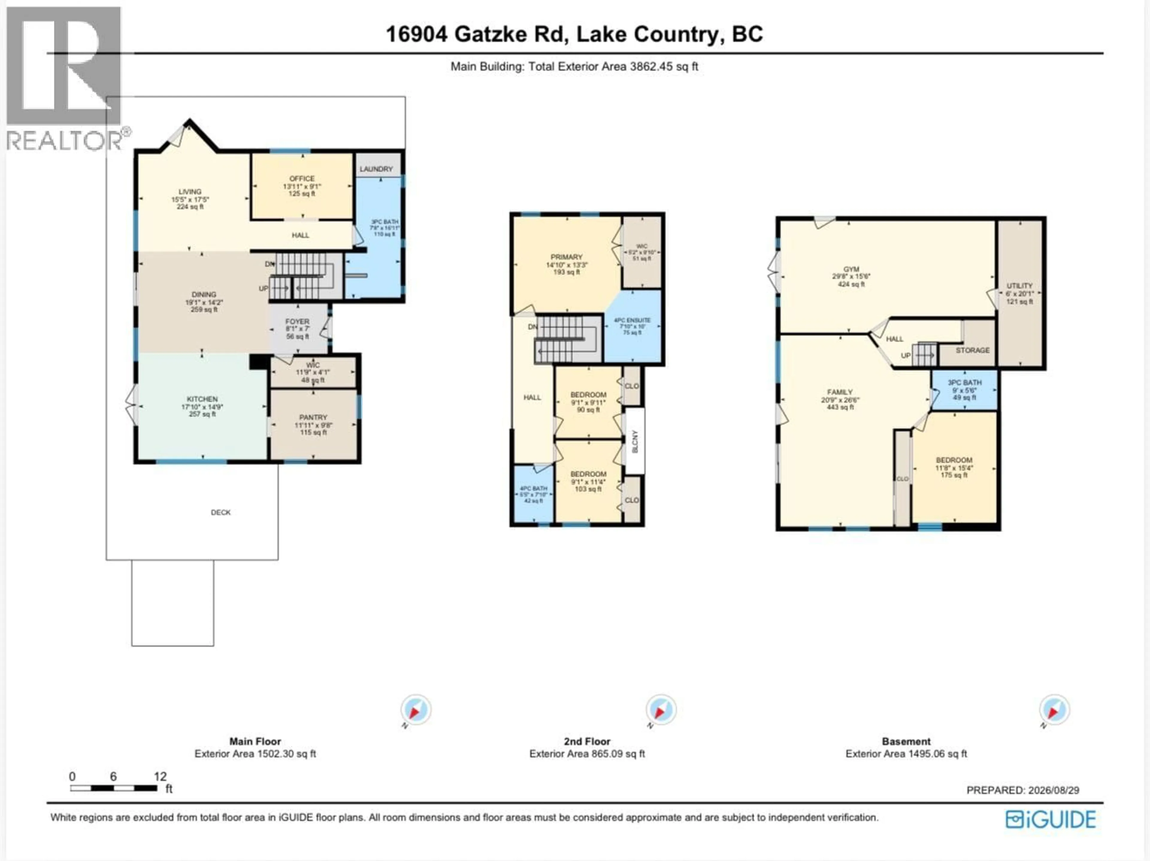 Floor plan for 16904 GATZKE ROAD, Lake Country British Columbia V4V2J1