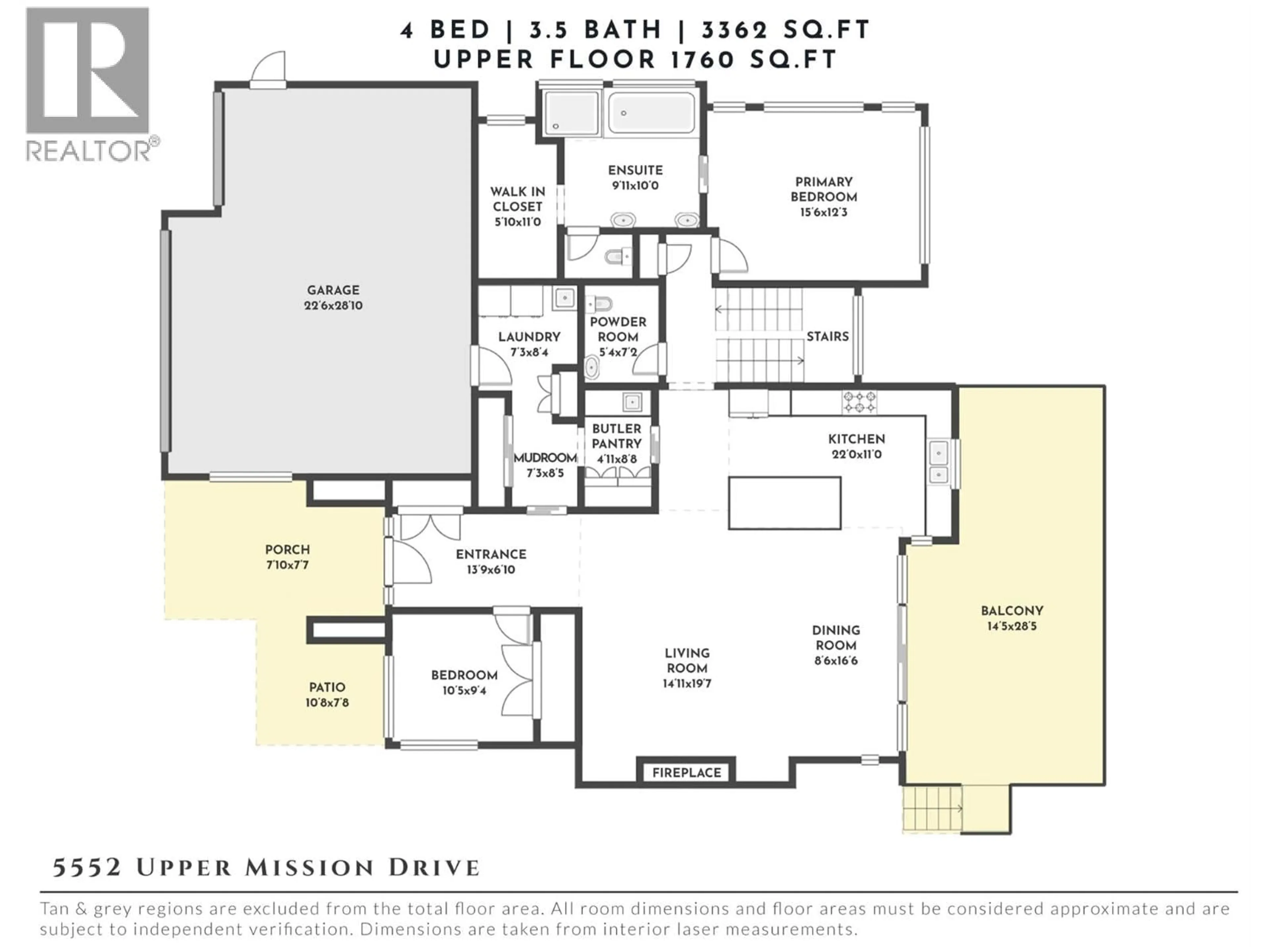 Floor plan for 5552 UPPER MISSION DRIVE, Kelowna British Columbia V1W5M4