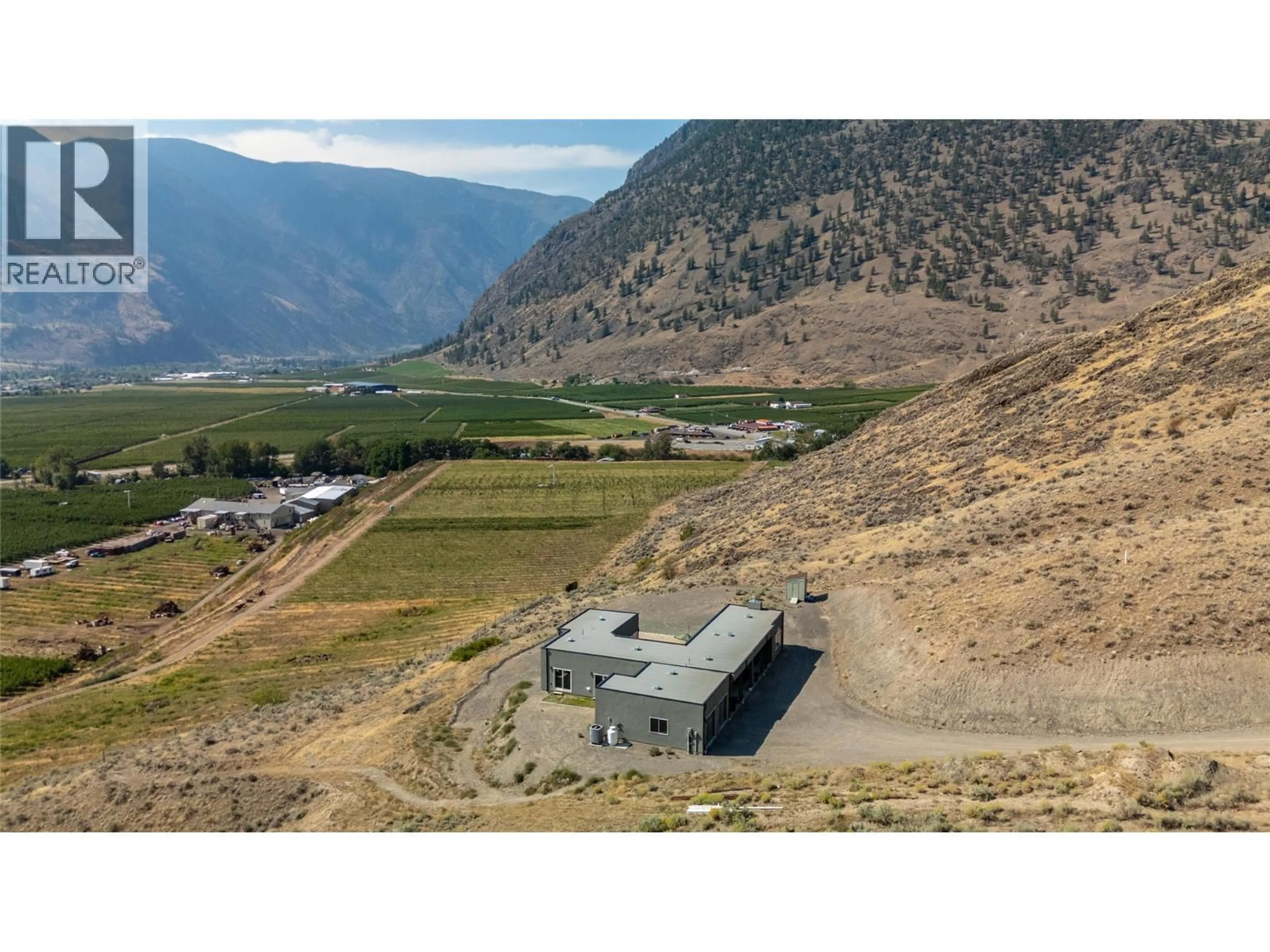 A pic from outside/outdoor area/front of a property/back of a property/a pic from drone, mountain view for 195 PIN CUSHION TRAIL, Keremeos British Columbia V0X1N4