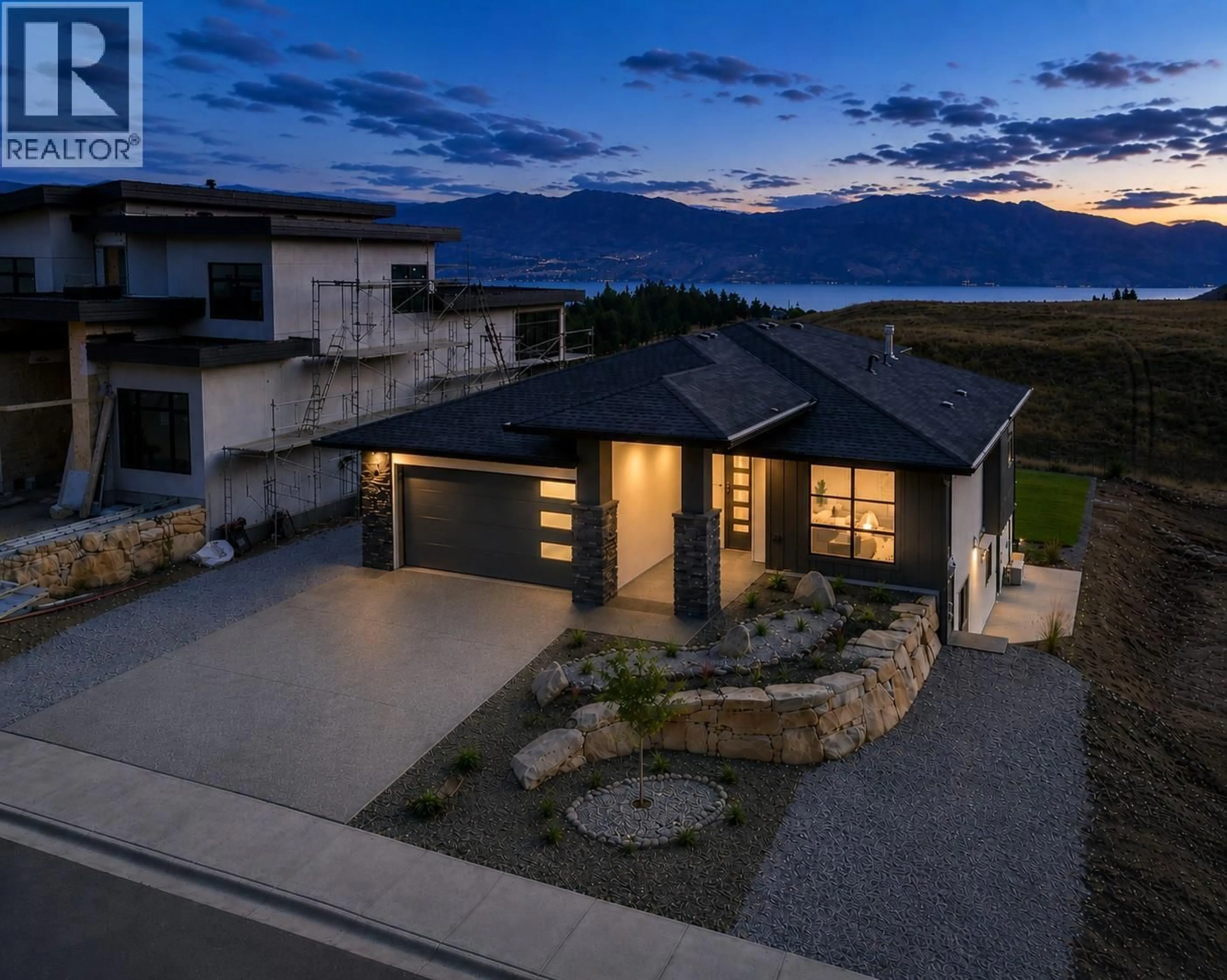 A pic from outside/outdoor area/front of a property/back of a property/a pic from drone, unknown for 2531 PINNACLE RIDGE DRIVE, West Kelowna British Columbia V4T0G4