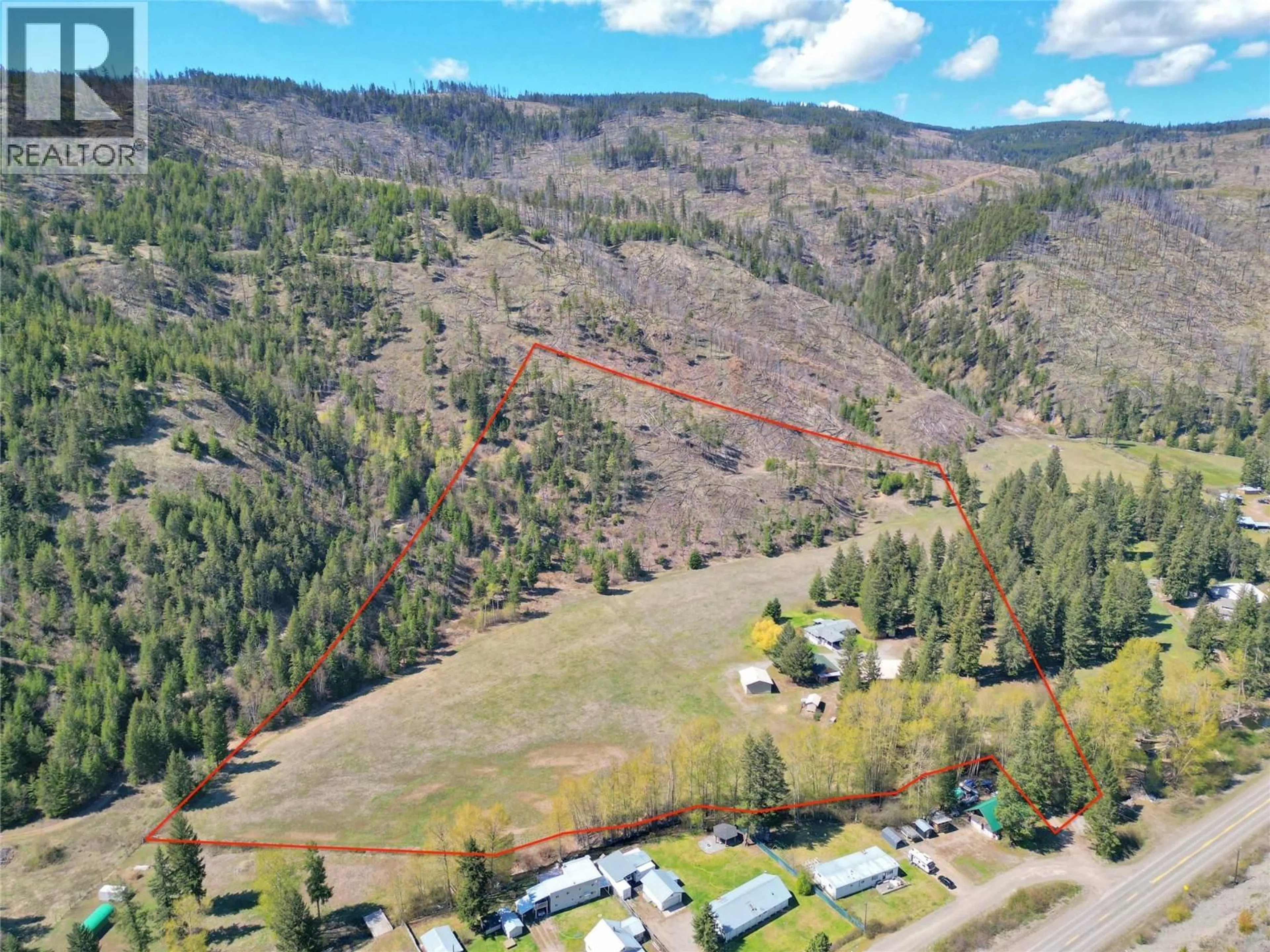 A pic from outside/outdoor area/front of a property/back of a property/a pic from drone, forest/trees view for 1094 HIGHWAY 5A OTHER, Princeton British Columbia V0X1W0