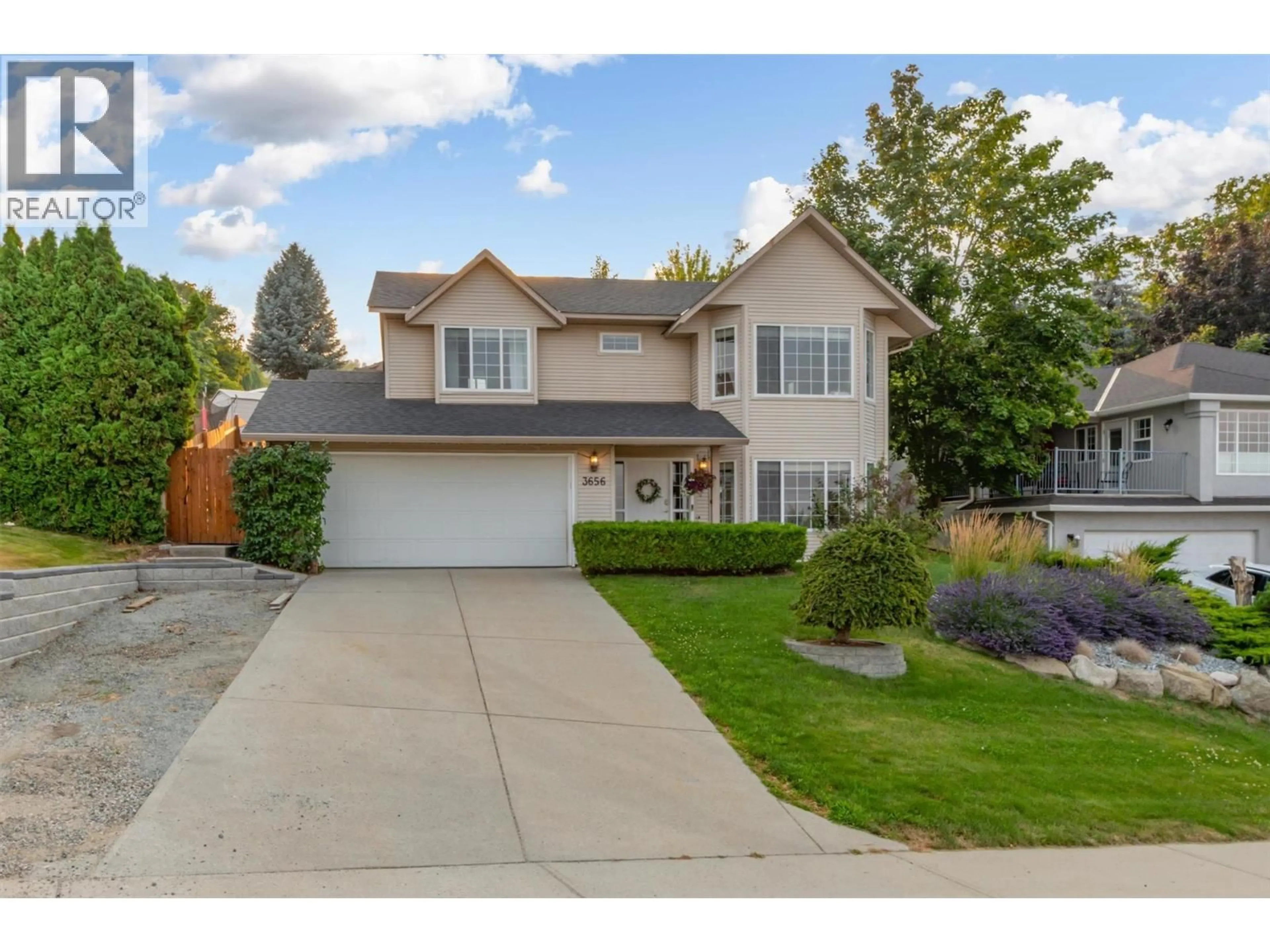Home with vinyl exterior material, street for 3656 WALNUT GLEN DRIVE, West Kelowna British Columbia V4T2R7