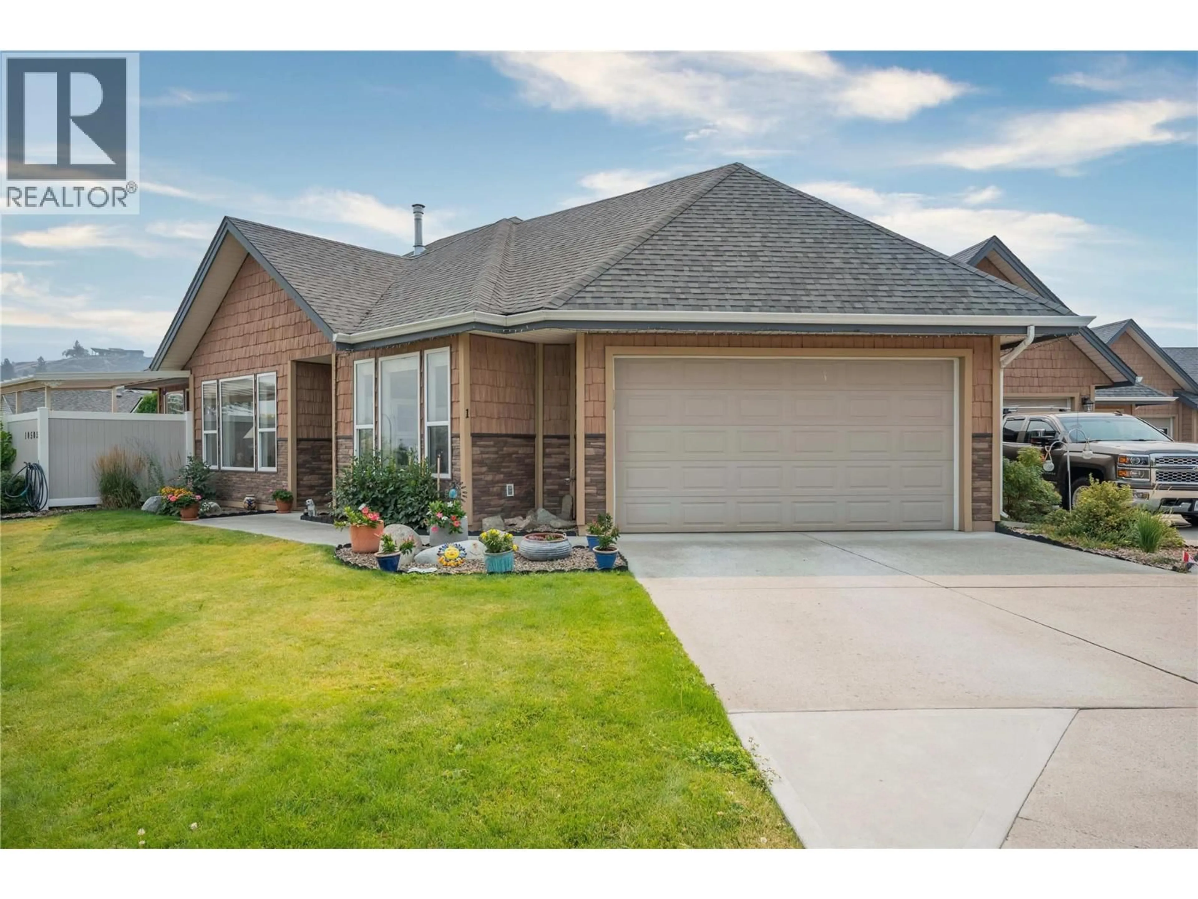 Home with brick exterior material, street for 1 - 10505 ELLIOT STREET, Summerland British Columbia V0H1Z0