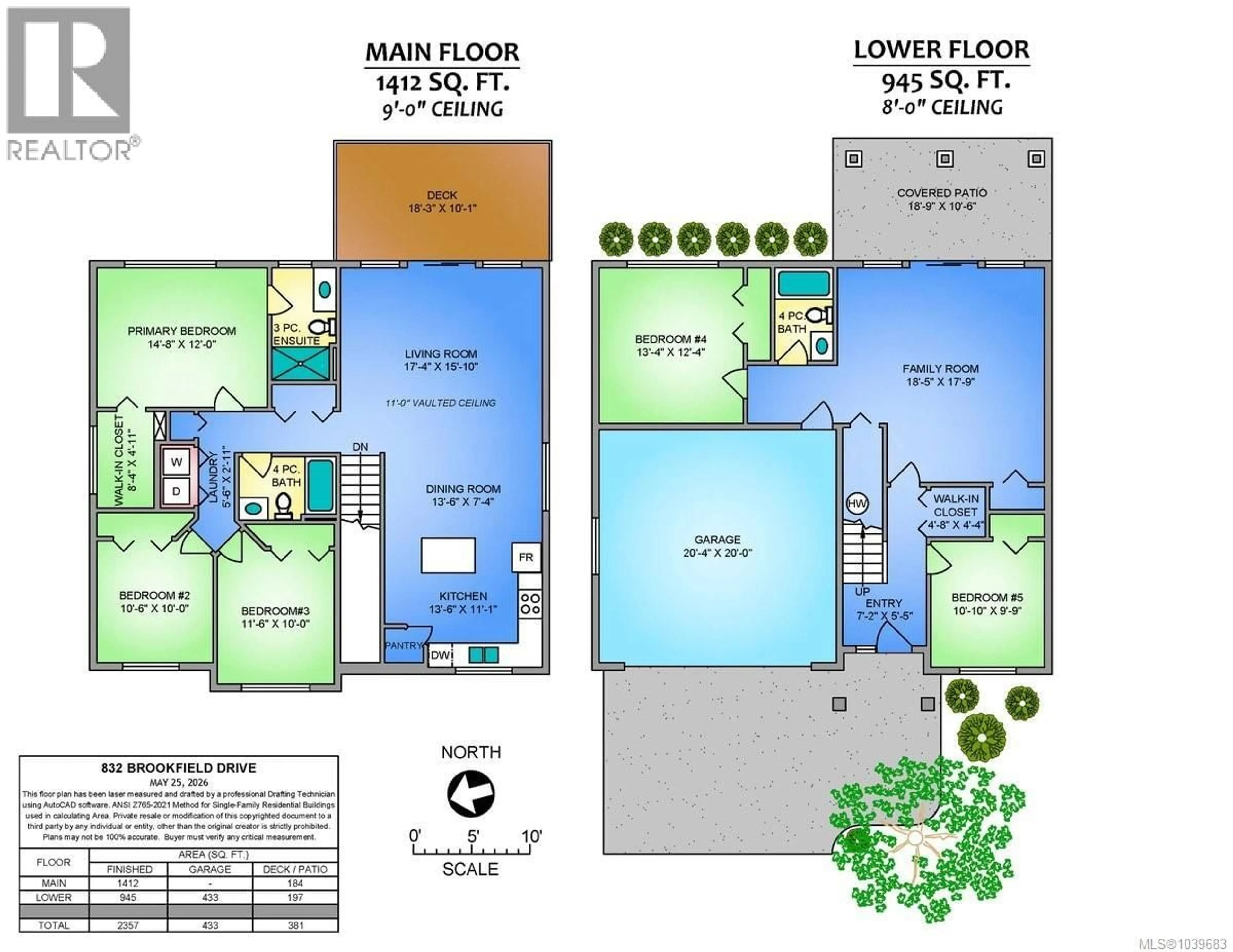 Floor plan for 832 BROOKFIELD DRIVE, Nanaimo British Columbia V9R0A4