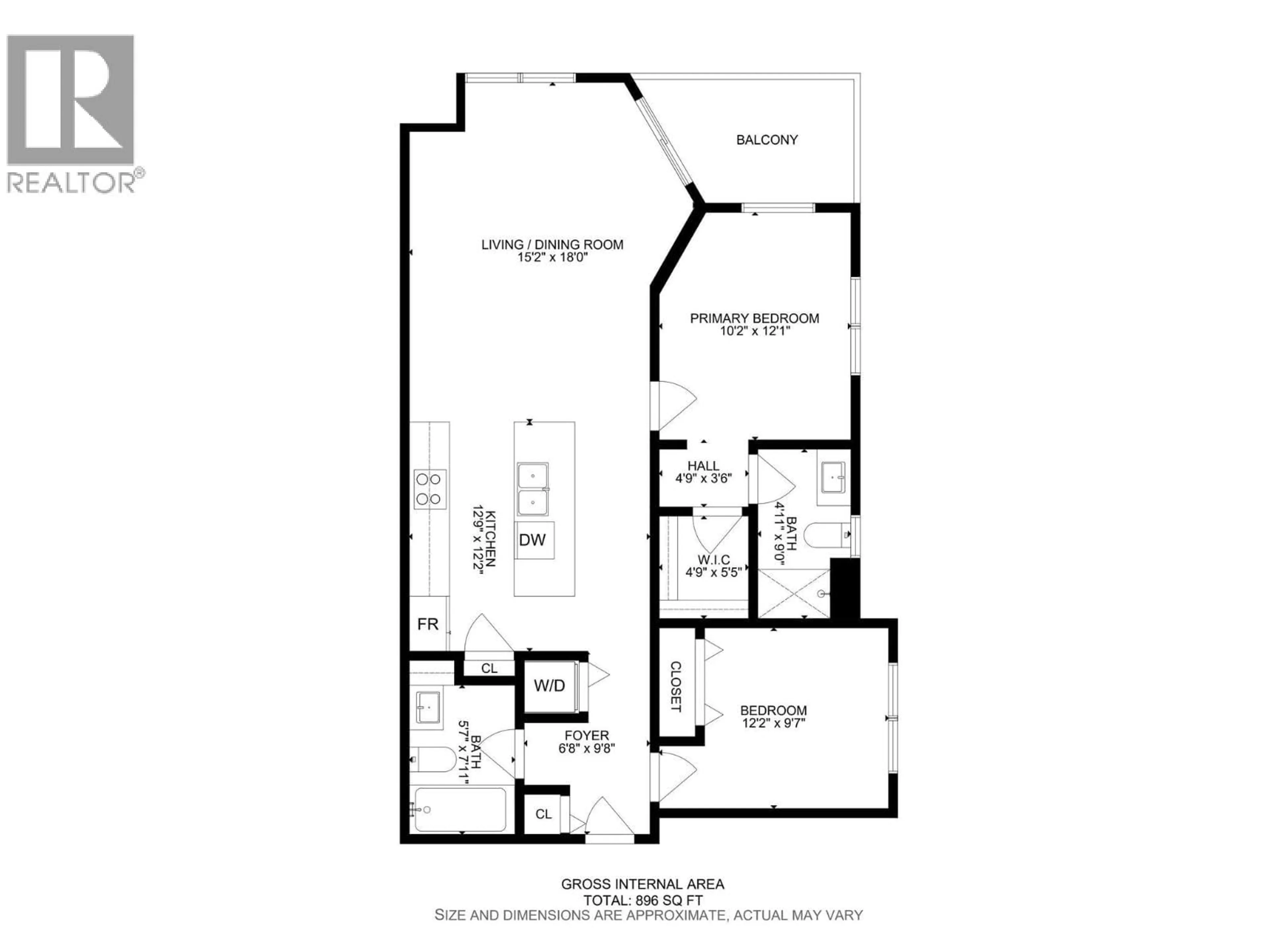 Floor plan for 401 - 3630 MISSION SPRINGS DRIVE, Kelowna British Columbia V1W0B2