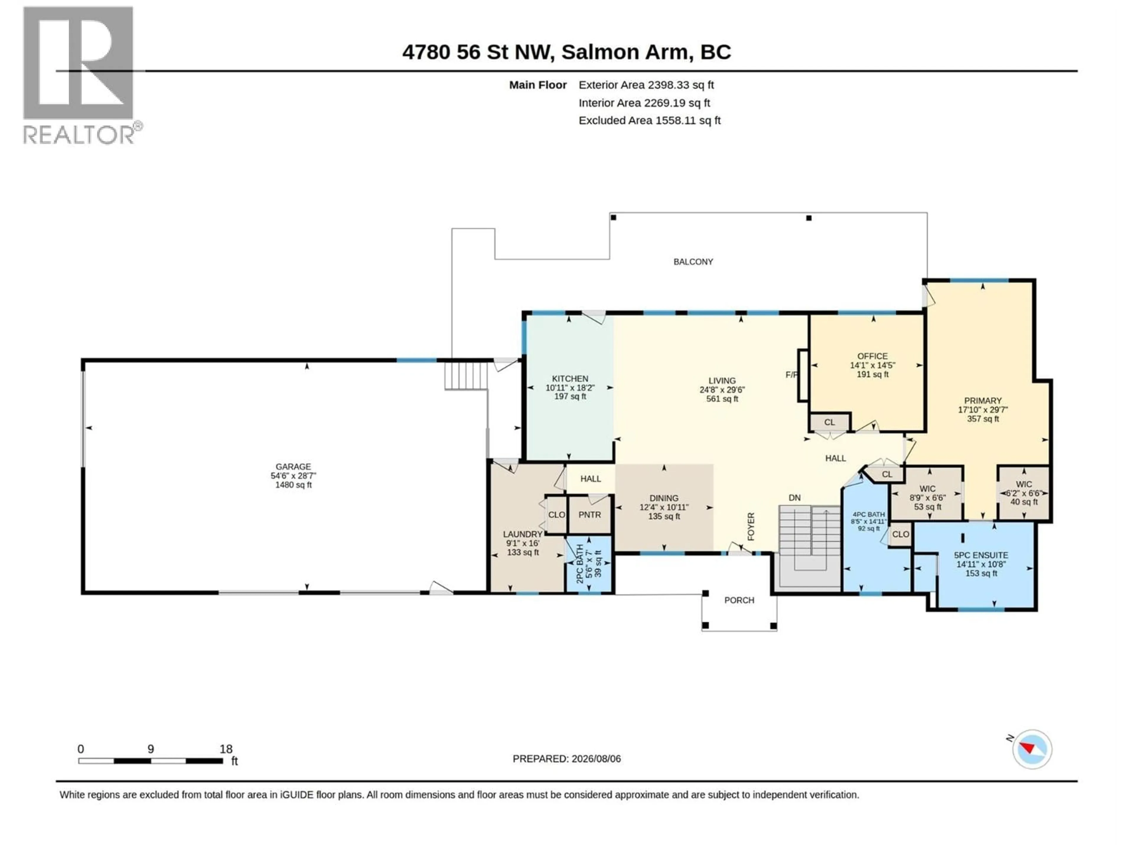 Floor plan for 4780 56 STREET NORTHWEST, Salmon Arm British Columbia V1E0B1