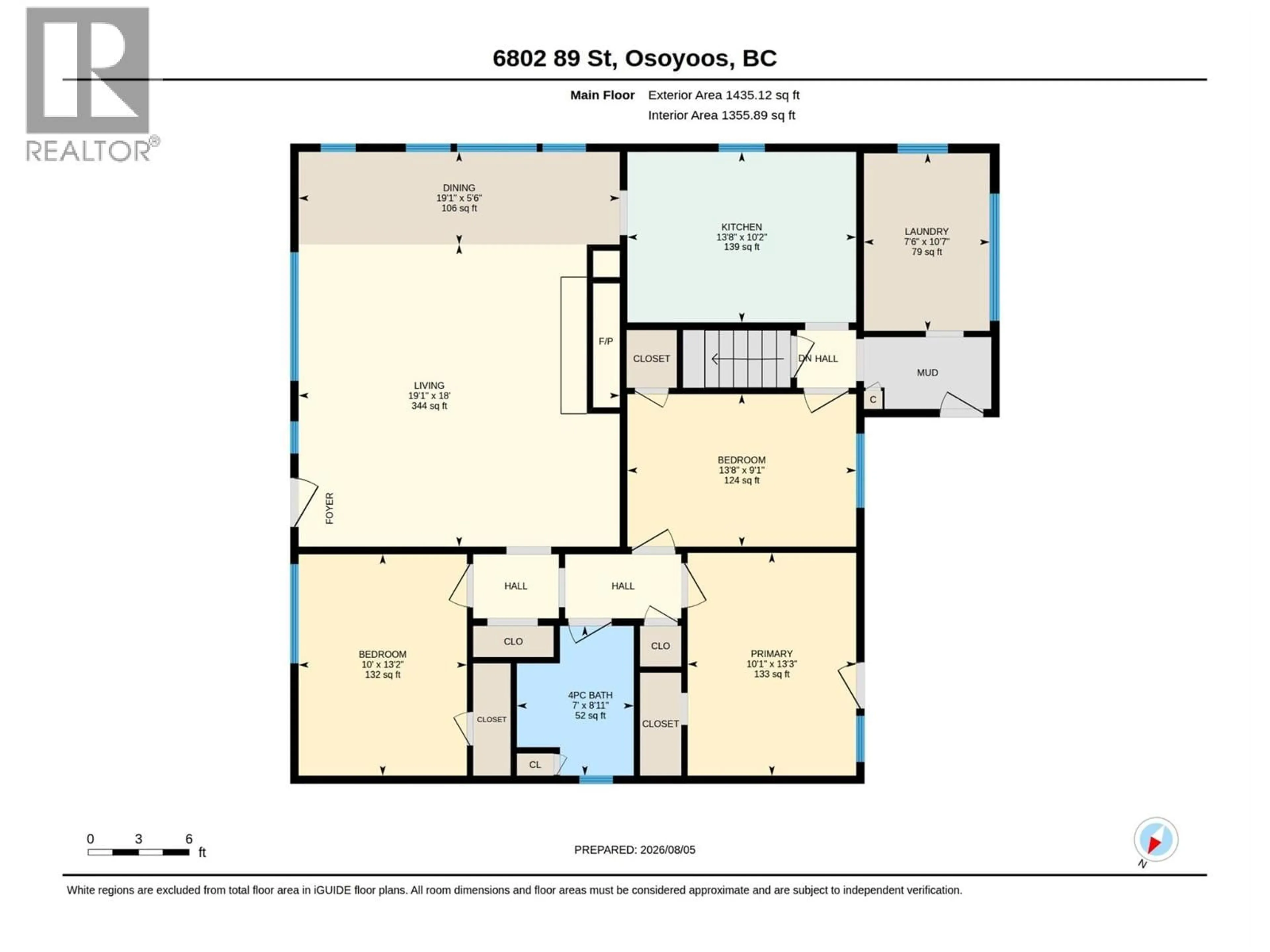 Floor plan for 6802 89TH STREET, Osoyoos British Columbia V0H1V1