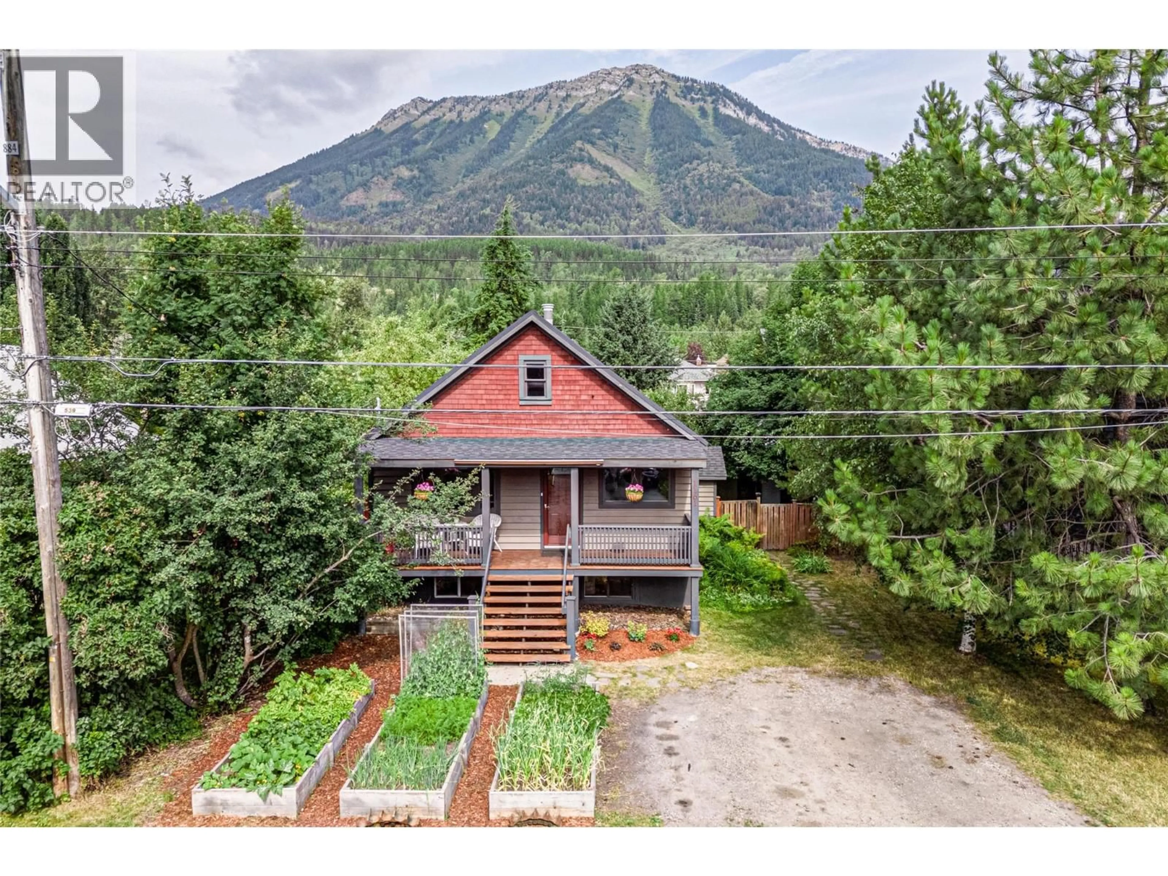 A pic from outside/outdoor area/front of a property/back of a property/a pic from drone, mountain view for 1161 10TH AVENUE, Fernie British Columbia V0B1M5