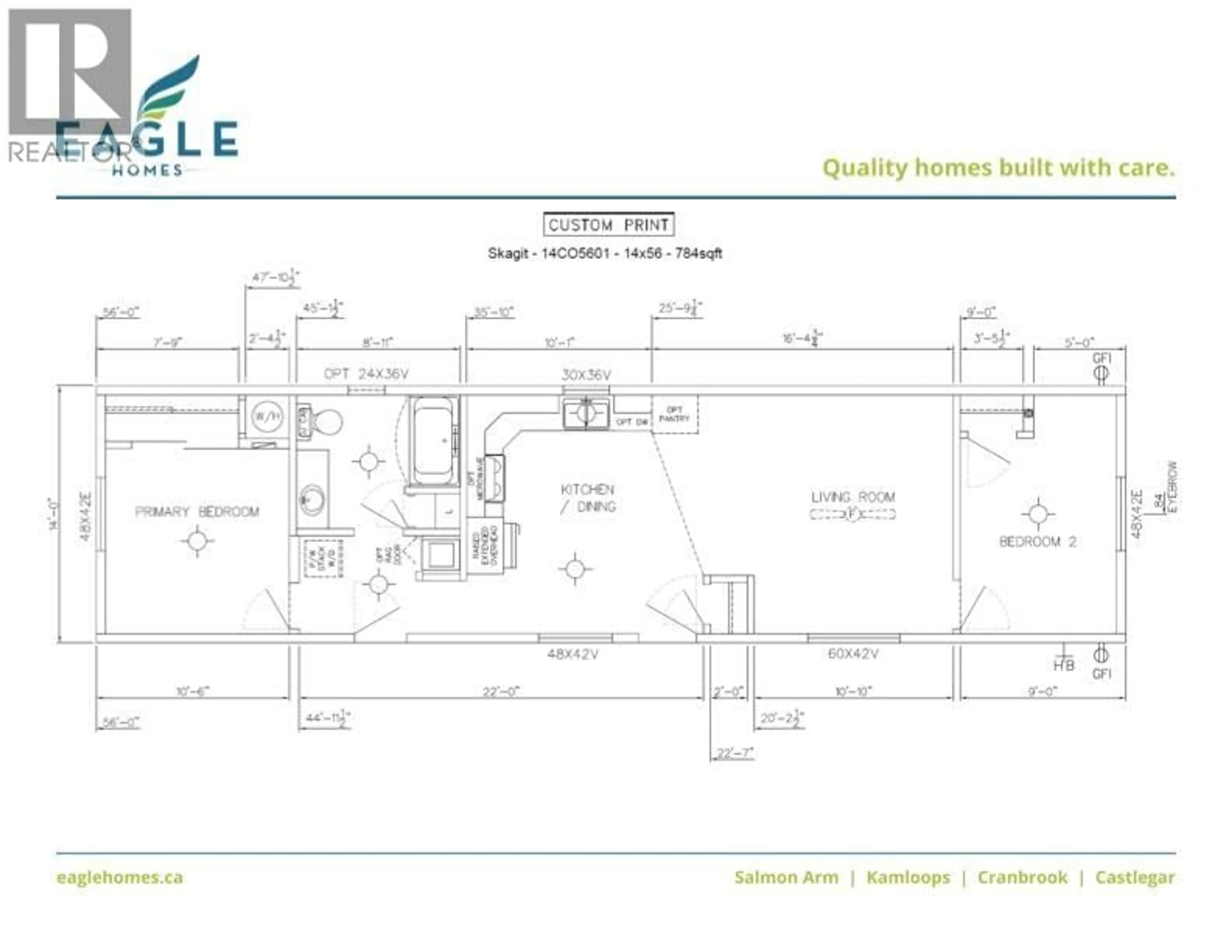 Floor plan for 7 - 406 BRANDLMAYR OTHER, Princeton British Columbia V0X1W0