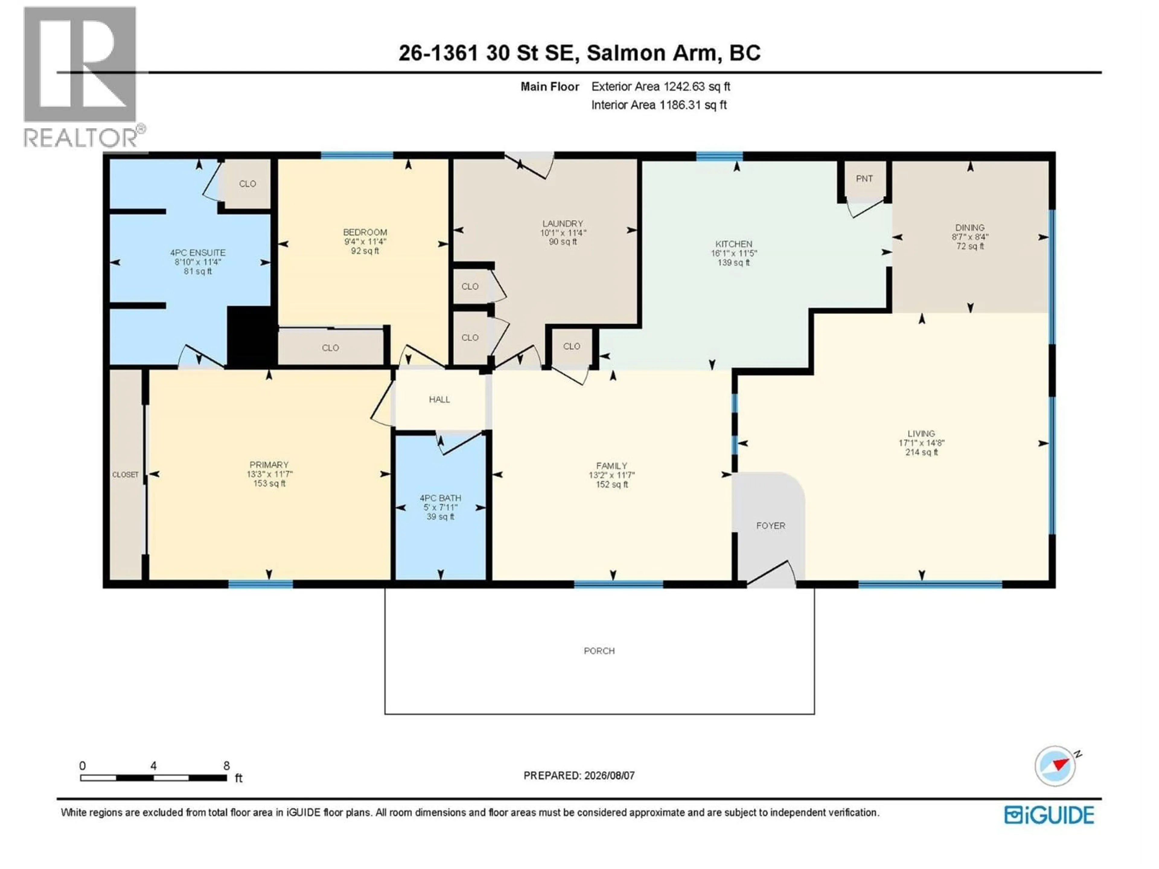 Floor plan for 26 - 1361 30 STREET SOUTHEAST, Salmon Arm British Columbia V1E2N4