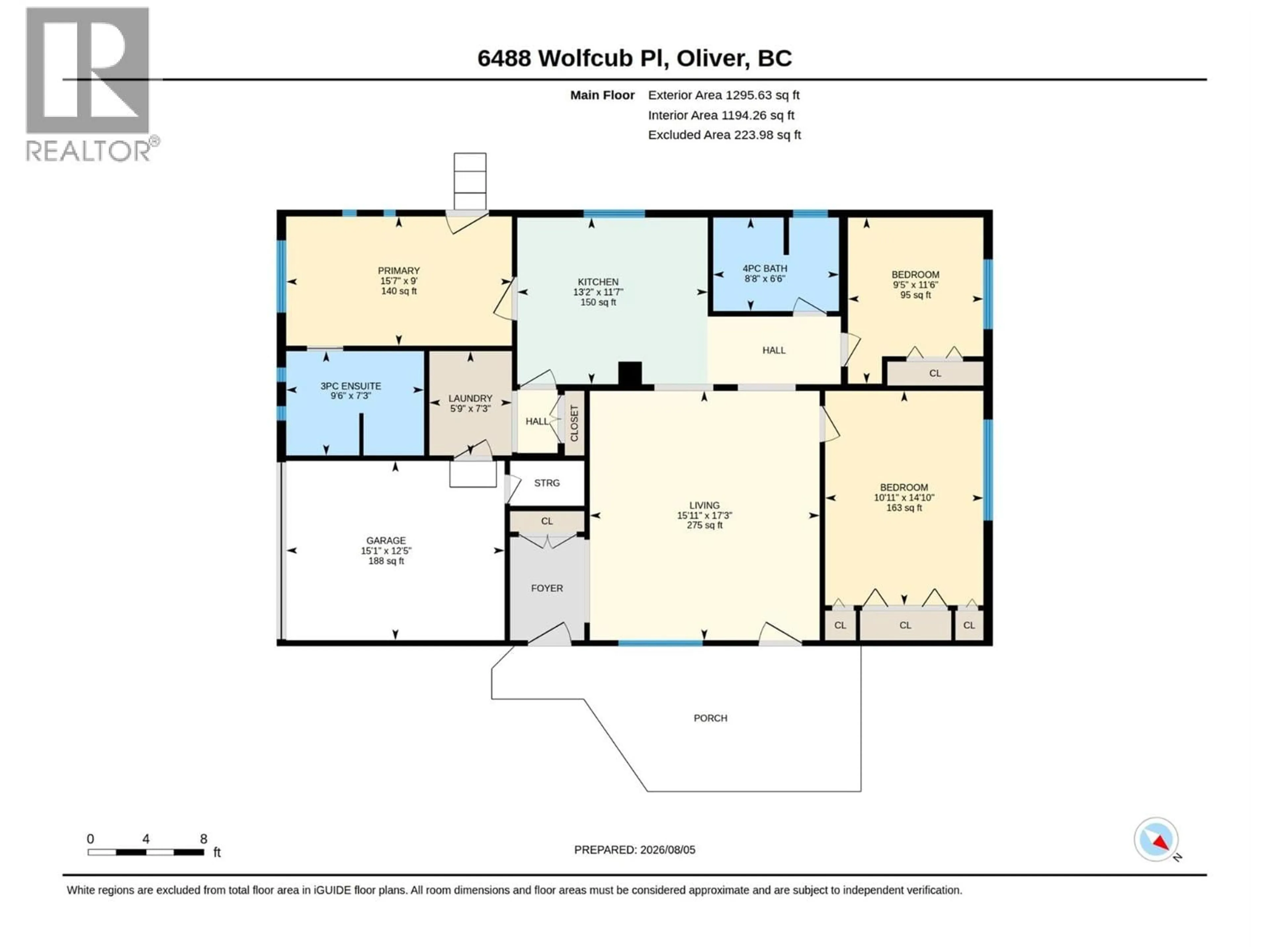 Floor plan for 6488 WOLFCUB PLACE PLACE, Oliver British Columbia V0H1T3