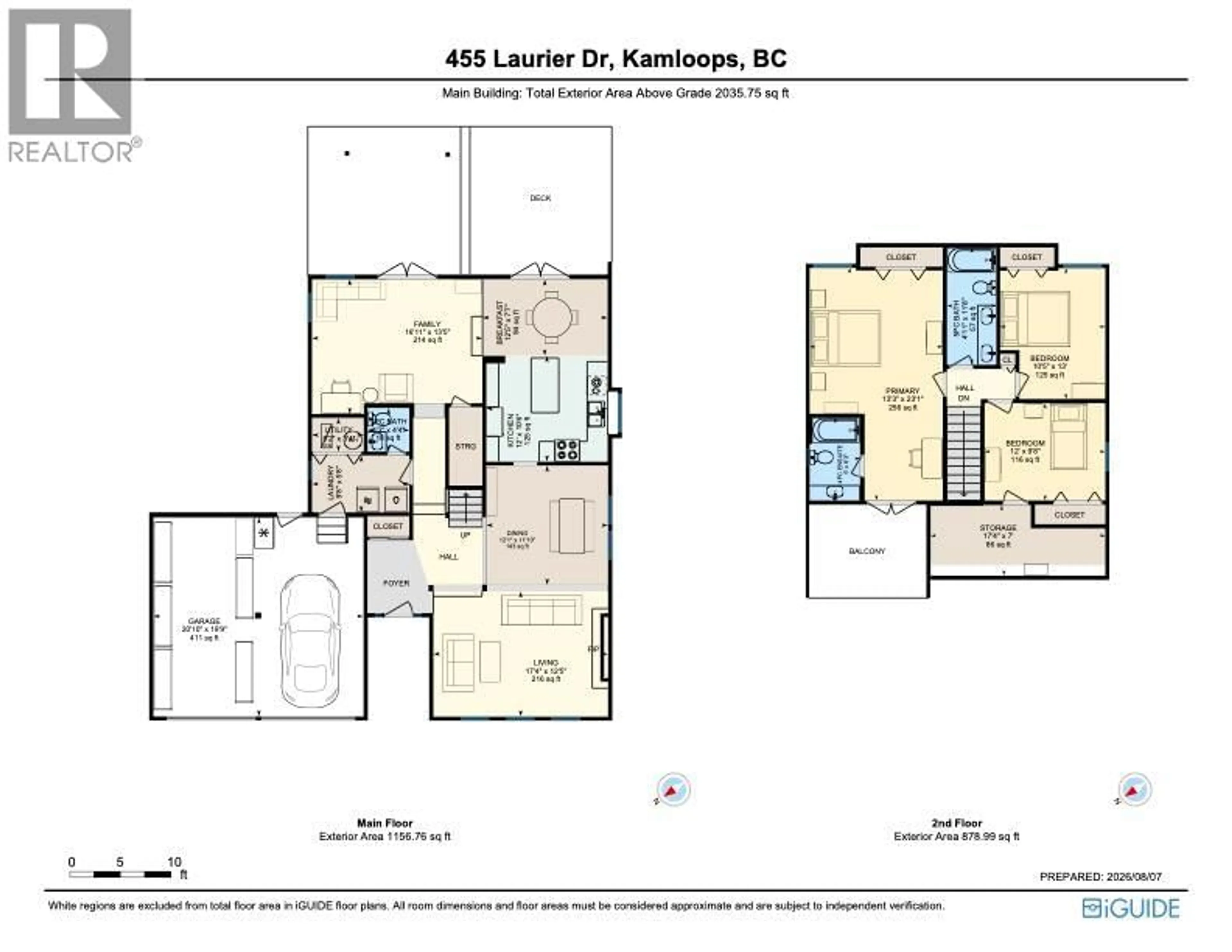 Floor plan for 455 LAURIER DRIVE, Kamloops British Columbia V1S1C2