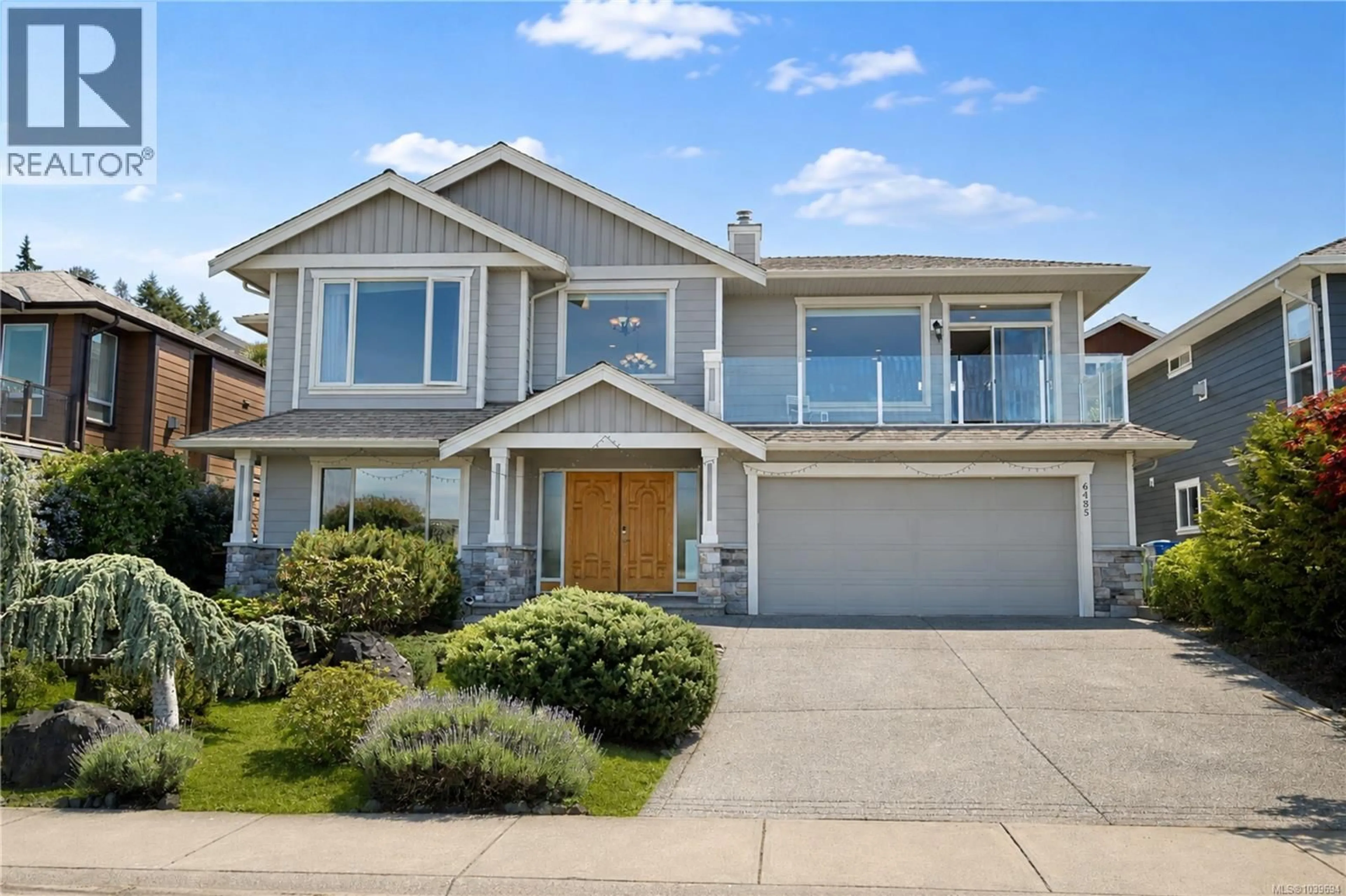Home with vinyl exterior material, street for 6485 GROVELAND DRIVE, Nanaimo British Columbia V9V1V4
