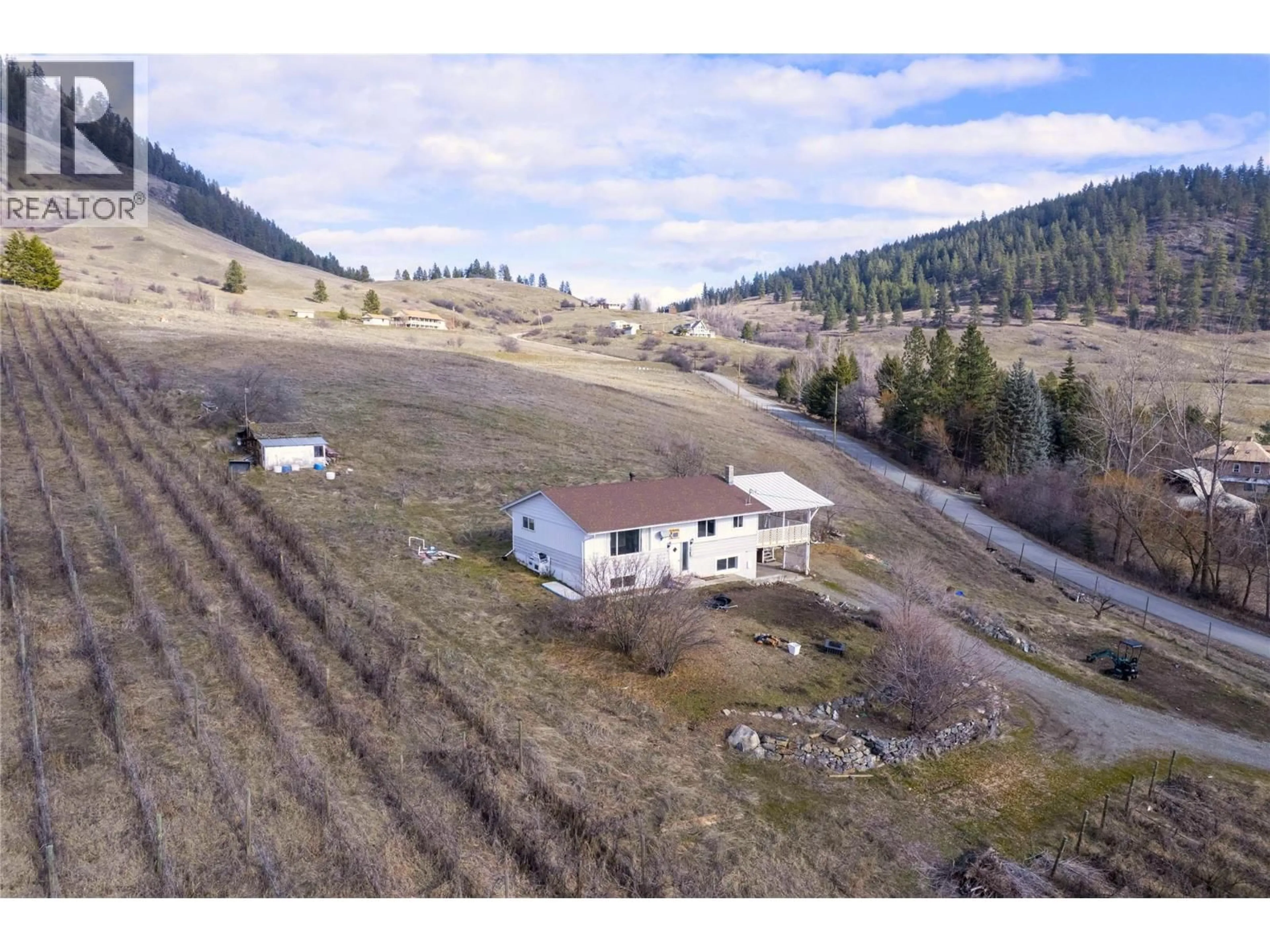 A pic from outside/outdoor area/front of a property/back of a property/a pic from drone, unknown for 6805 RESERVOIR ROAD, Grand Forks British Columbia V0H1H5