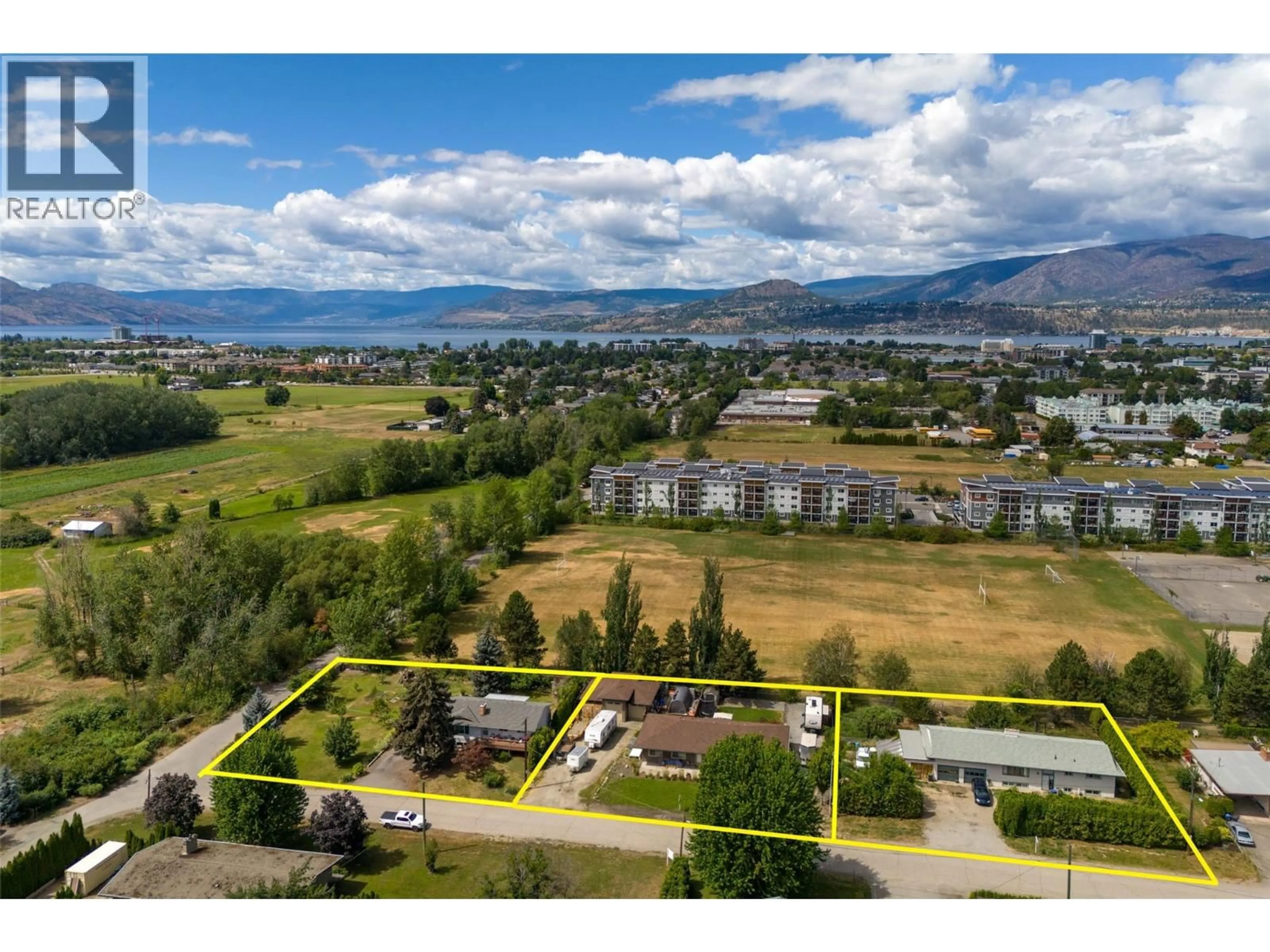 A pic from outside/outdoor area/front of a property/back of a property/a pic from drone, mountain view for 3250 ST. AMAND ROAD, Kelowna British Columbia V1W3P1