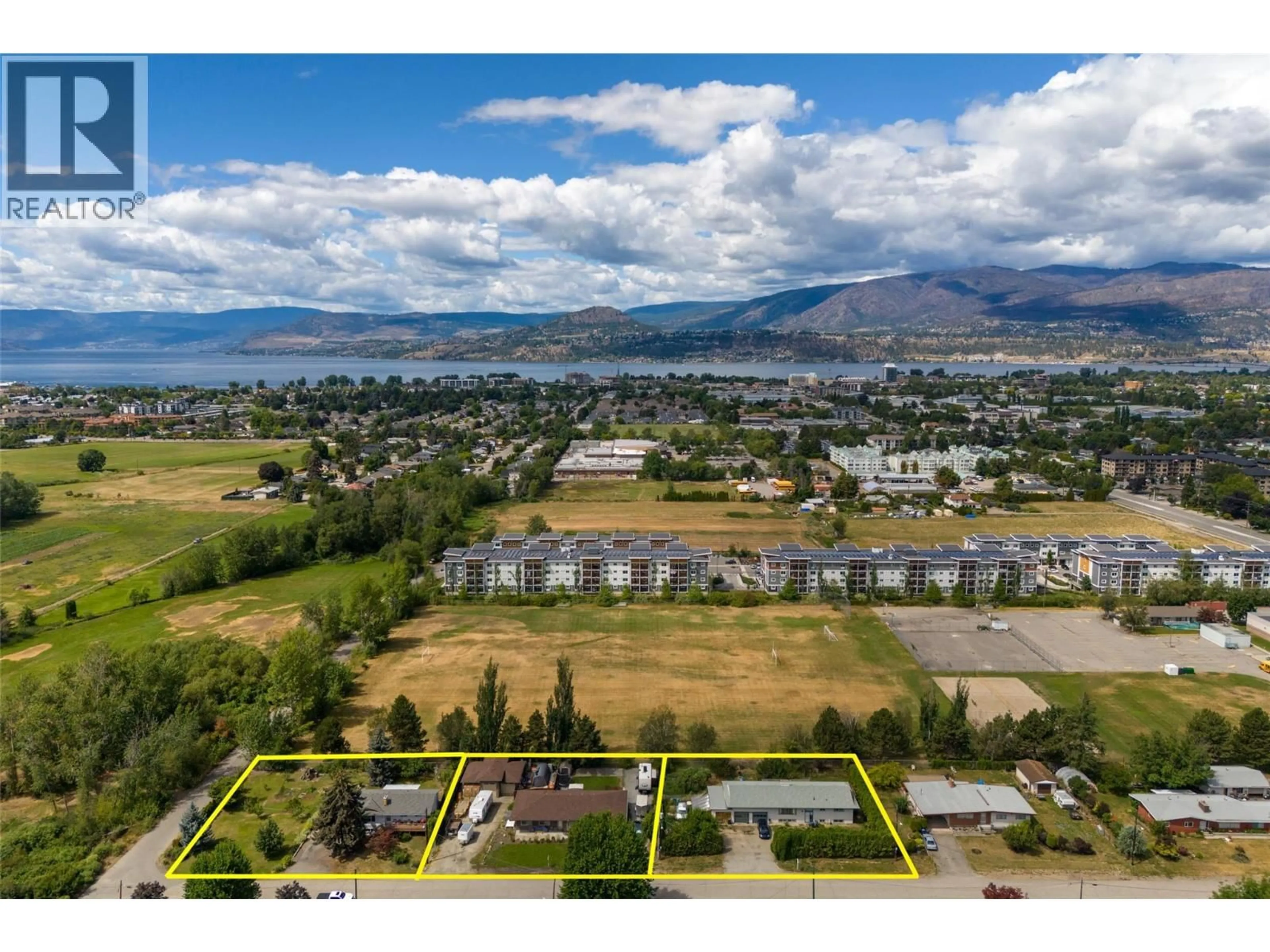 A pic from outside/outdoor area/front of a property/back of a property/a pic from drone, water/lake/river/ocean view for 3250 ST. AMAND ROAD, Kelowna British Columbia V1W3P1