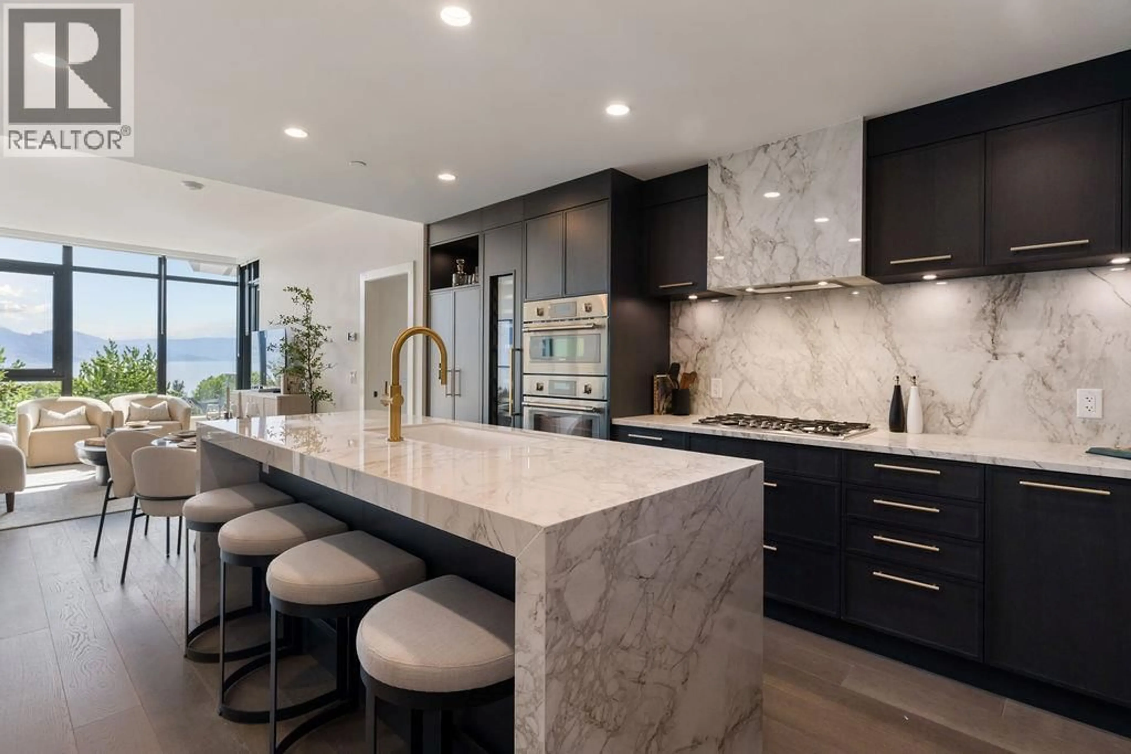 Contemporary kitchen, ceramic/tile floor for 803 - 3800 CAPOZZI ROAD, Kelowna British Columbia V1W0J6