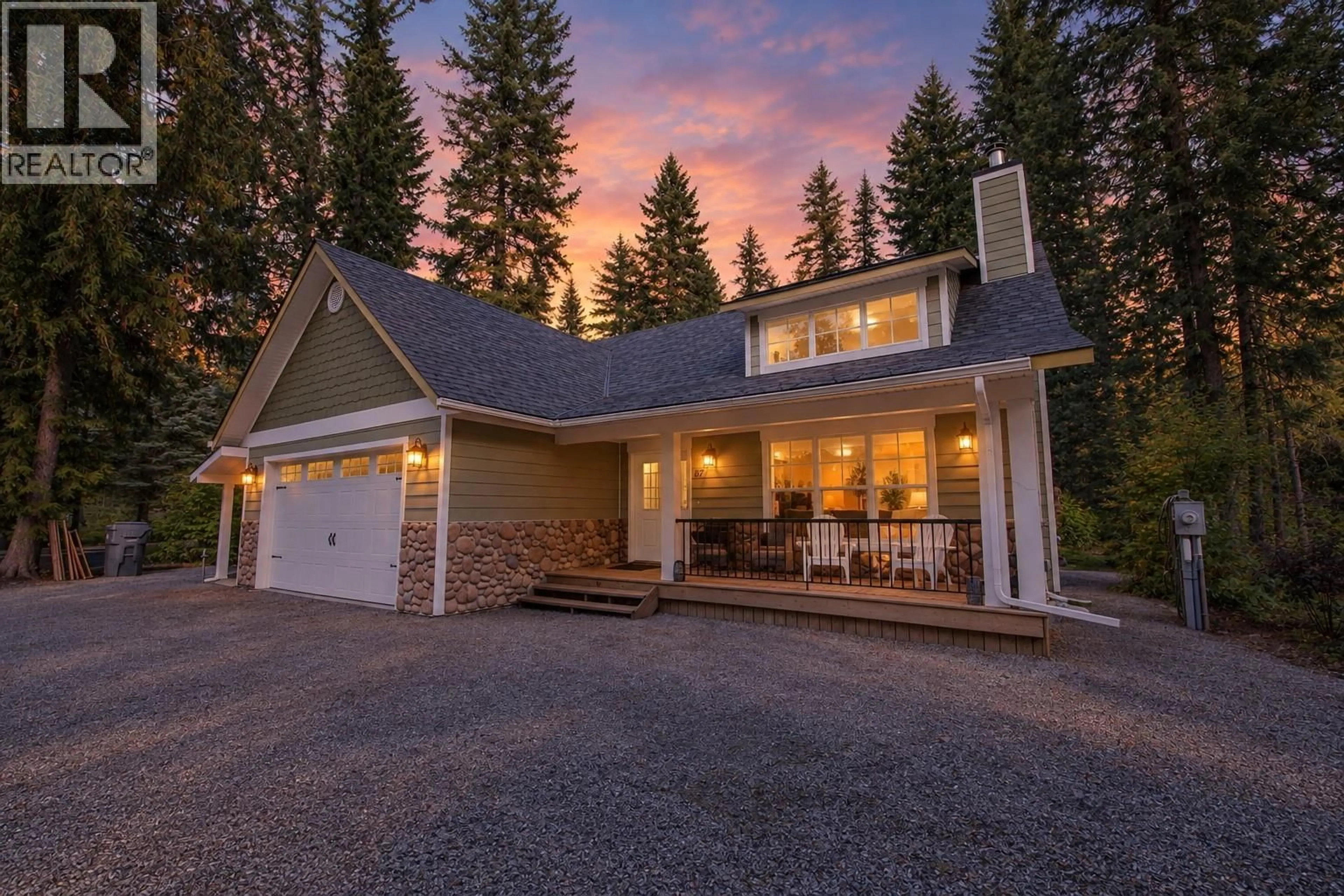A pic from outside/outdoor area/front of a property/back of a property/a pic from drone, mountain view for 87 - 3453 CESSNA ROAD, Enderby British Columbia V4Y4N1