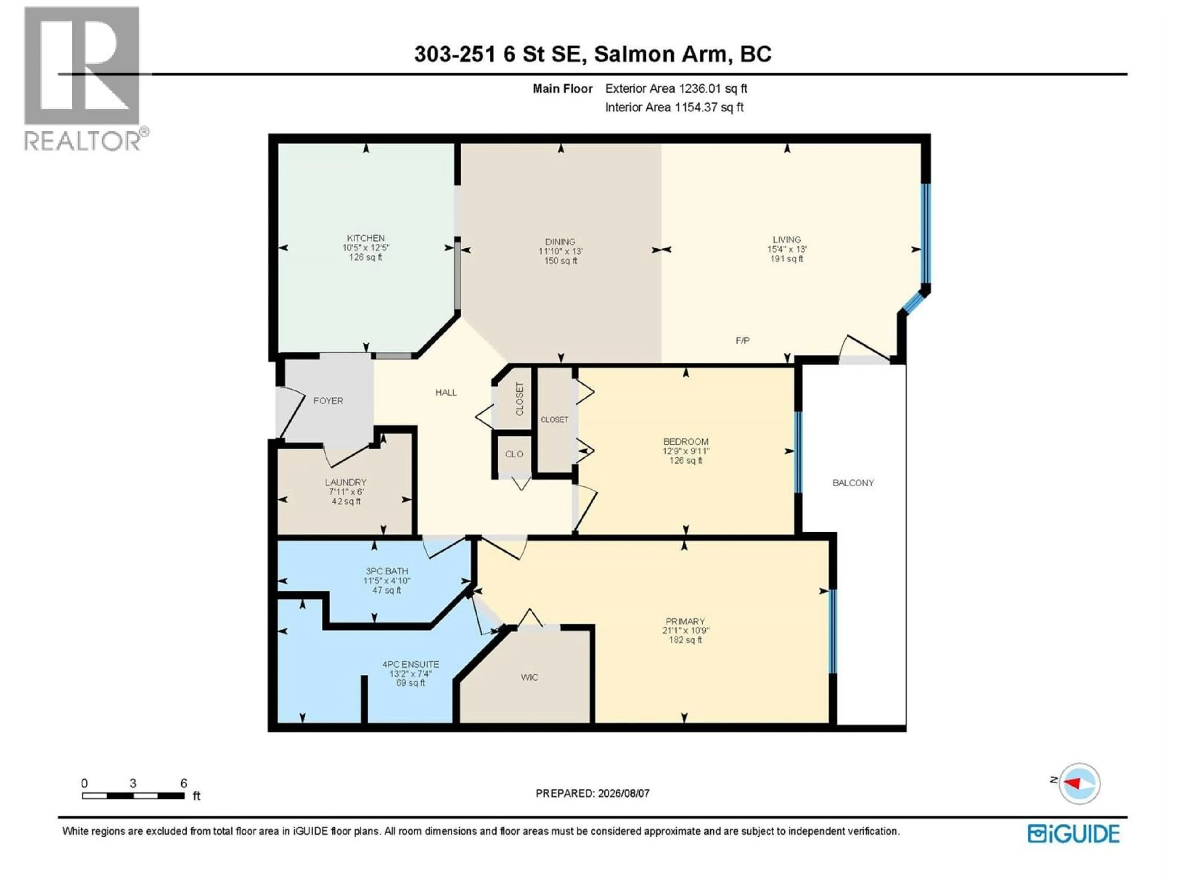 Floor plan for 303 - 251 6 STREET SOUTHEAST, Salmon Arm British Columbia V1E1J9