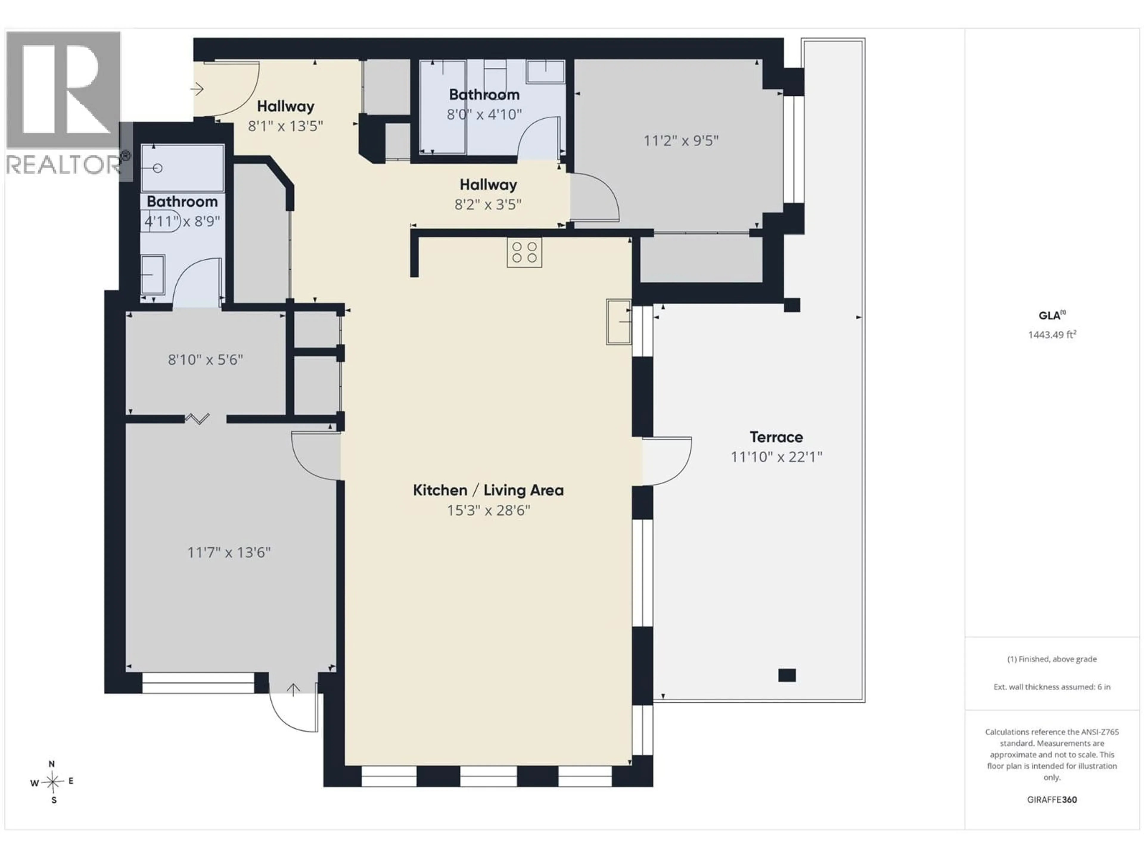 Floor plan for 1113 - 3833 BROWN ROAD, West Kelowna British Columbia V4T2J3